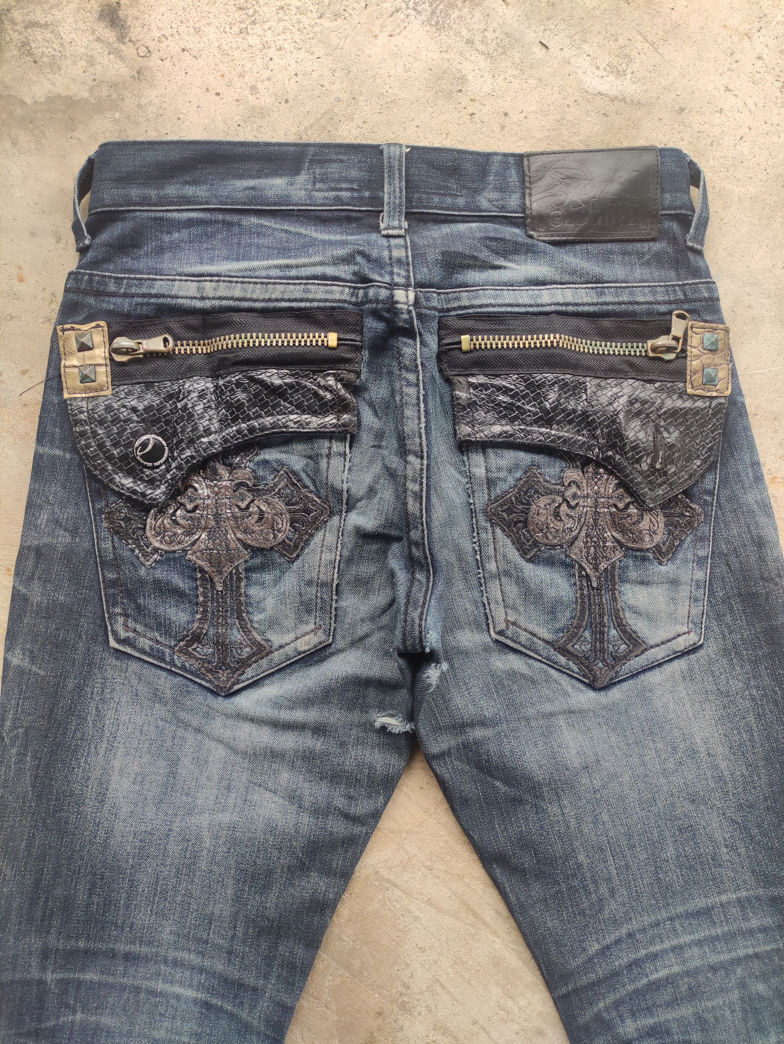 Japanese Brand Vintage Cloud 72 Distressed Faded Denim W30 Size US 30 / EU 46 - 10 Thumbnail