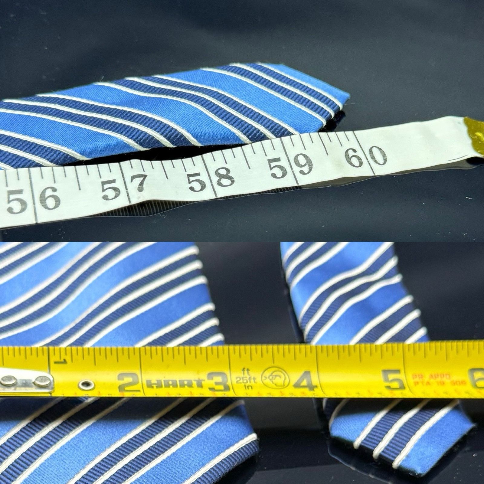 Donald Trump Donald J. Trump Men’s Tie Blue Striped Width 3” Length 60” Size ONE SIZE - 3 Thumbnail
