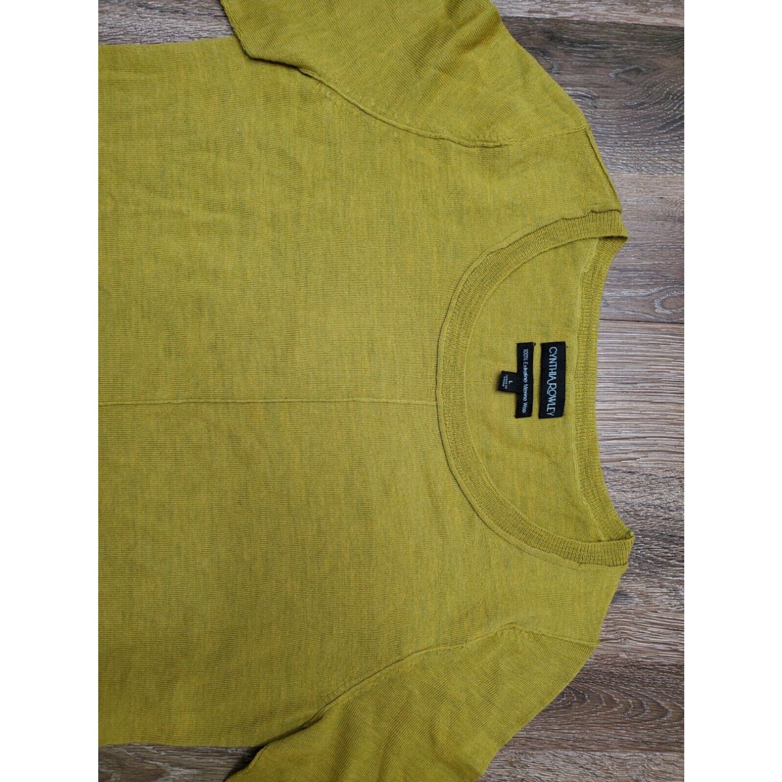 On sale Cynthia Rowley 1/4 Zip Gray yellow Sweater