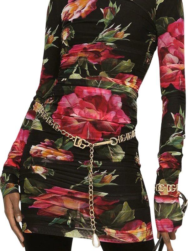 Dolce & Gabbana o1y0825 Mini Dress in Multicolor Size L / US 10 / IT 46 - 3 Thumbnail