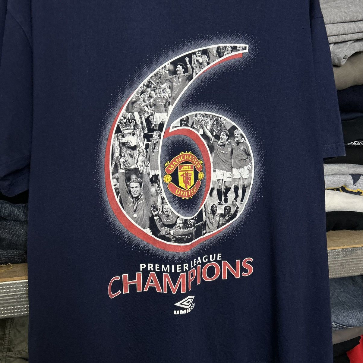 Umbro Vintage Umbro Manchester United 90’s Big Logo Soccer tee Size US L / EU 52-54 / 3 - 2 Thumbnail