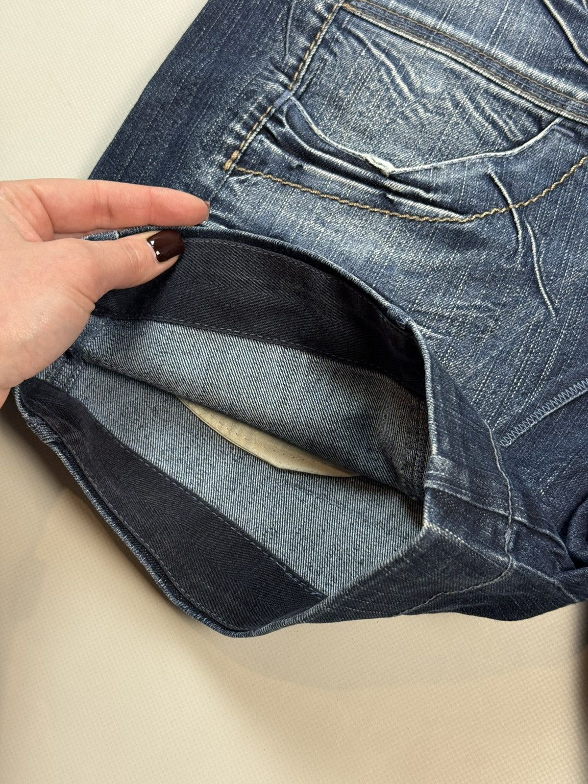 Marithe + Francois Girbaud Marithe Francois Girbaud Vintage Avant-Garde Denim Shorts Size 29" - 6 Thumbnail