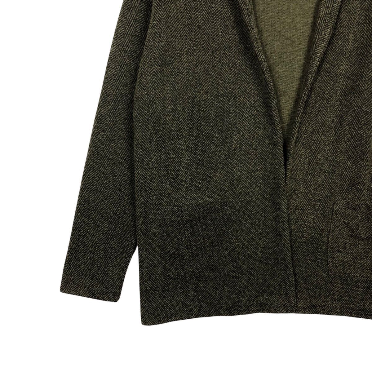 Designer Vintage Buttonless Cardigan Jacket Yerse Herringbone Design Size US M / EU 48-50 / 2 - 5 Thumbnail