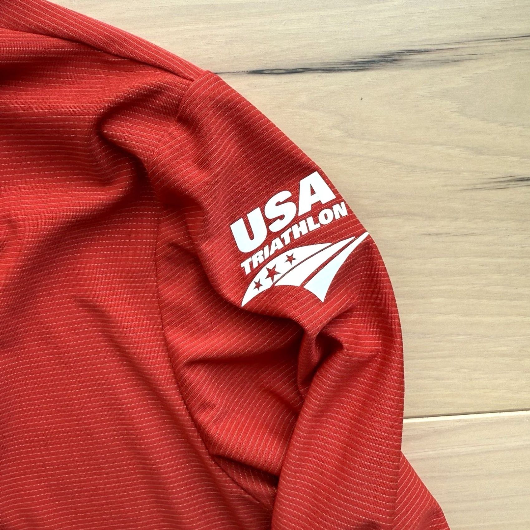 Vintage Roka 1/4 Zip Pullover Women's Large Red Lightweight USA Triathlon Sportswear Jacket Size L / US 10 / IT 46 - 5 Thumbnail