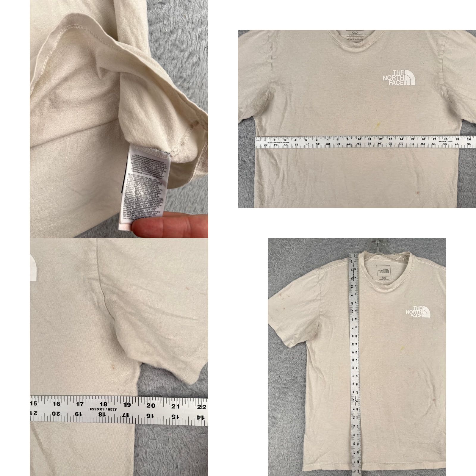 The North Face The North Face Shirt Men M Ivory Short Sleeve Crew Neck T-Shirt All Seasons Breathable Outdoor 90s? Size US M / EU 48-50 / 2 - 8 Thumbnail