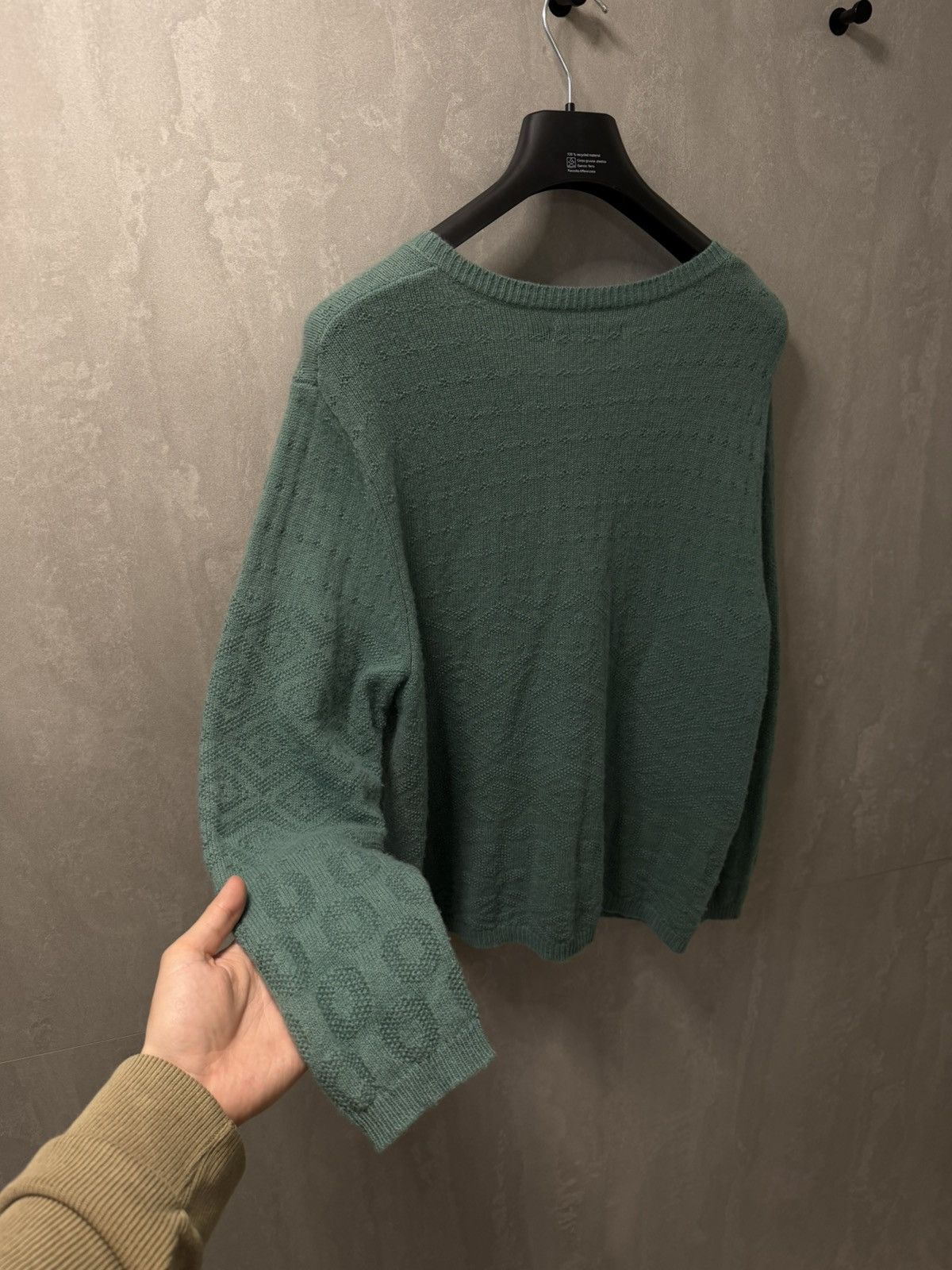 Gudrun Sjoden Gudrun Sjoden Green Wool Cardigan Sweater Size L Size L / US 10 / IT 46 - 7 Thumbnail