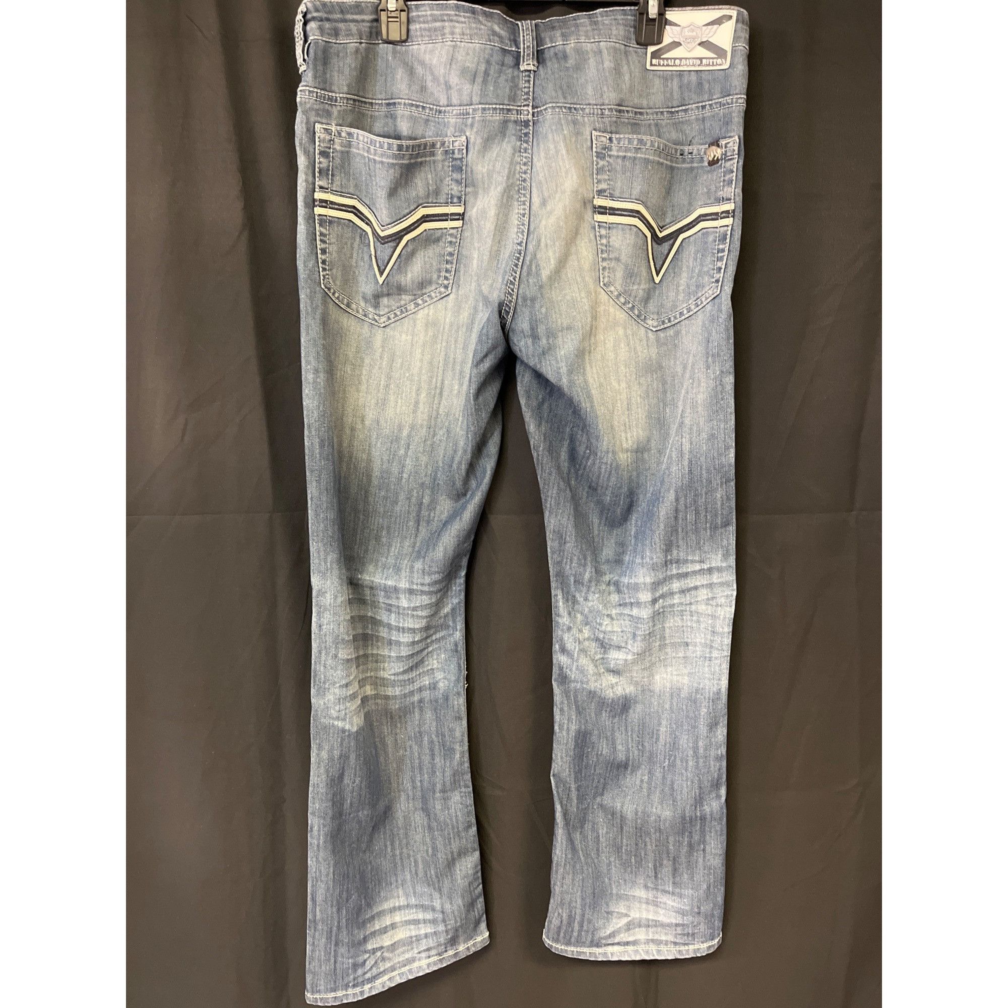 Buffalo David Bitton Buffalo David Button Men's Blue Jeans/Straight Leg 38x32 SKU Size US 38 / EU 54 - 3 Thumbnail