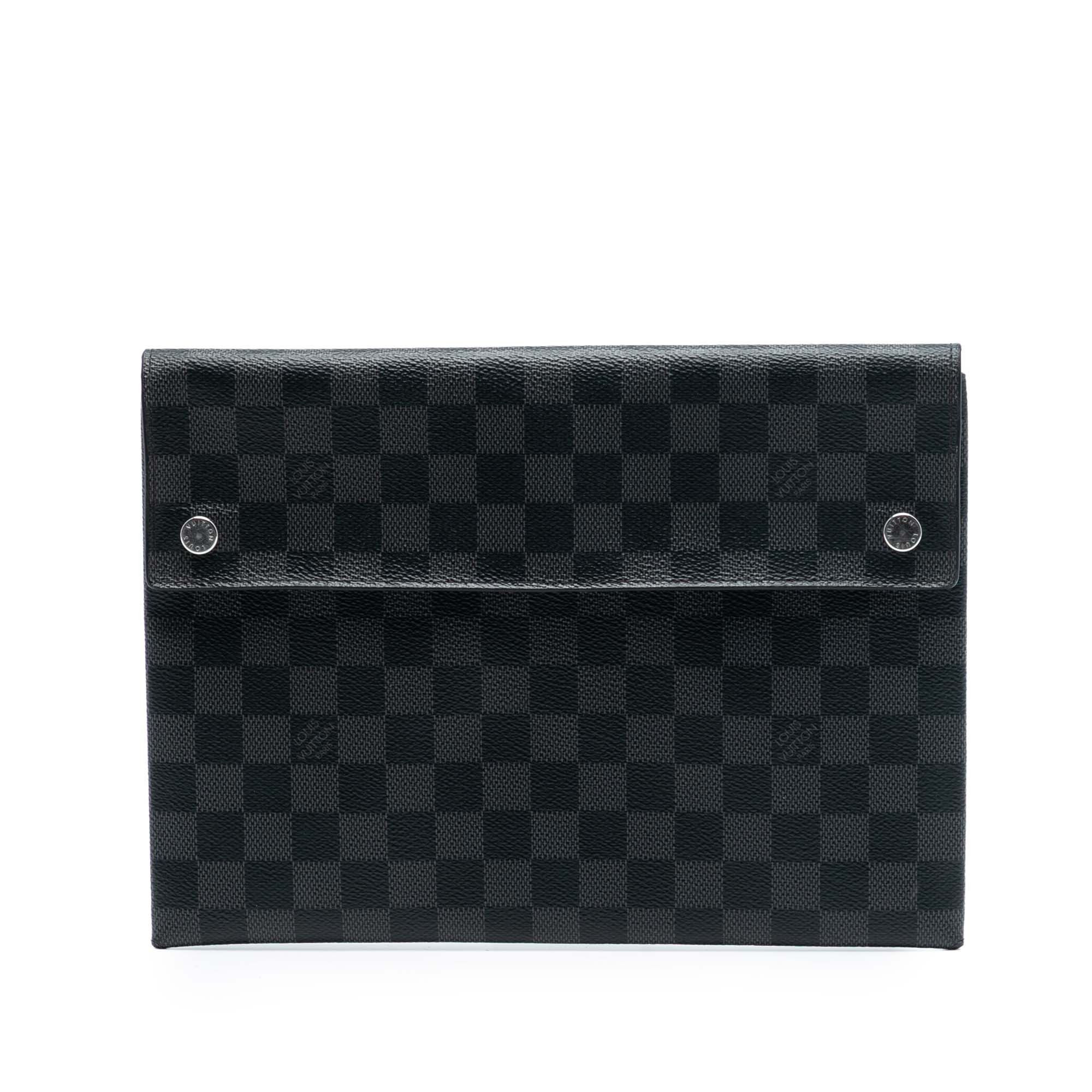 Louis Vuitton Louis Vuitton Damier Graphite Alpha Pochette GM Size ONE SIZE - 1 Thumbnail