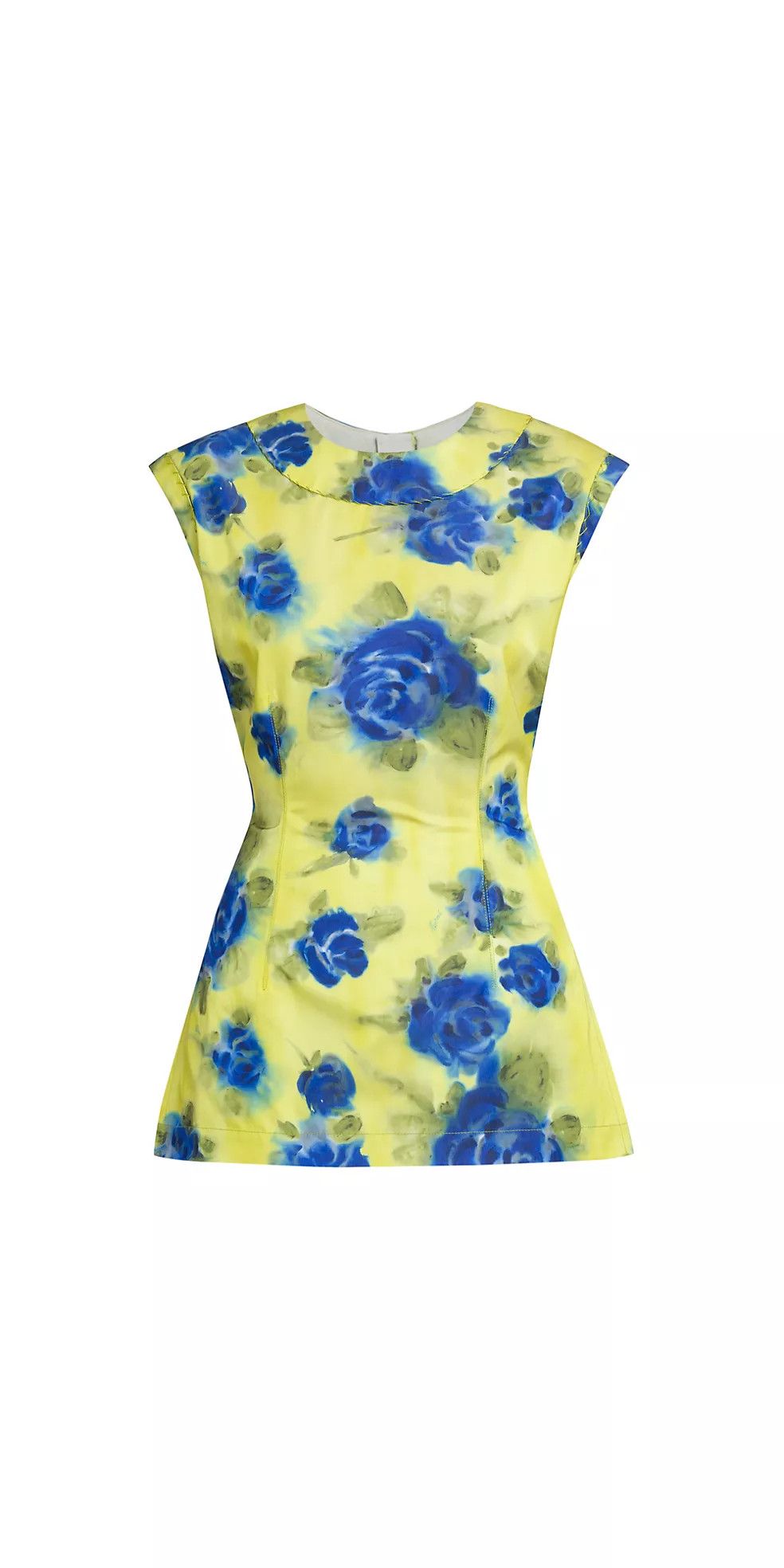Marni oc11z0525 Floral Cotton Blend Blouse in Multicolor Size M / US 6-8 / IT 42-44 - 1 Thumbnail