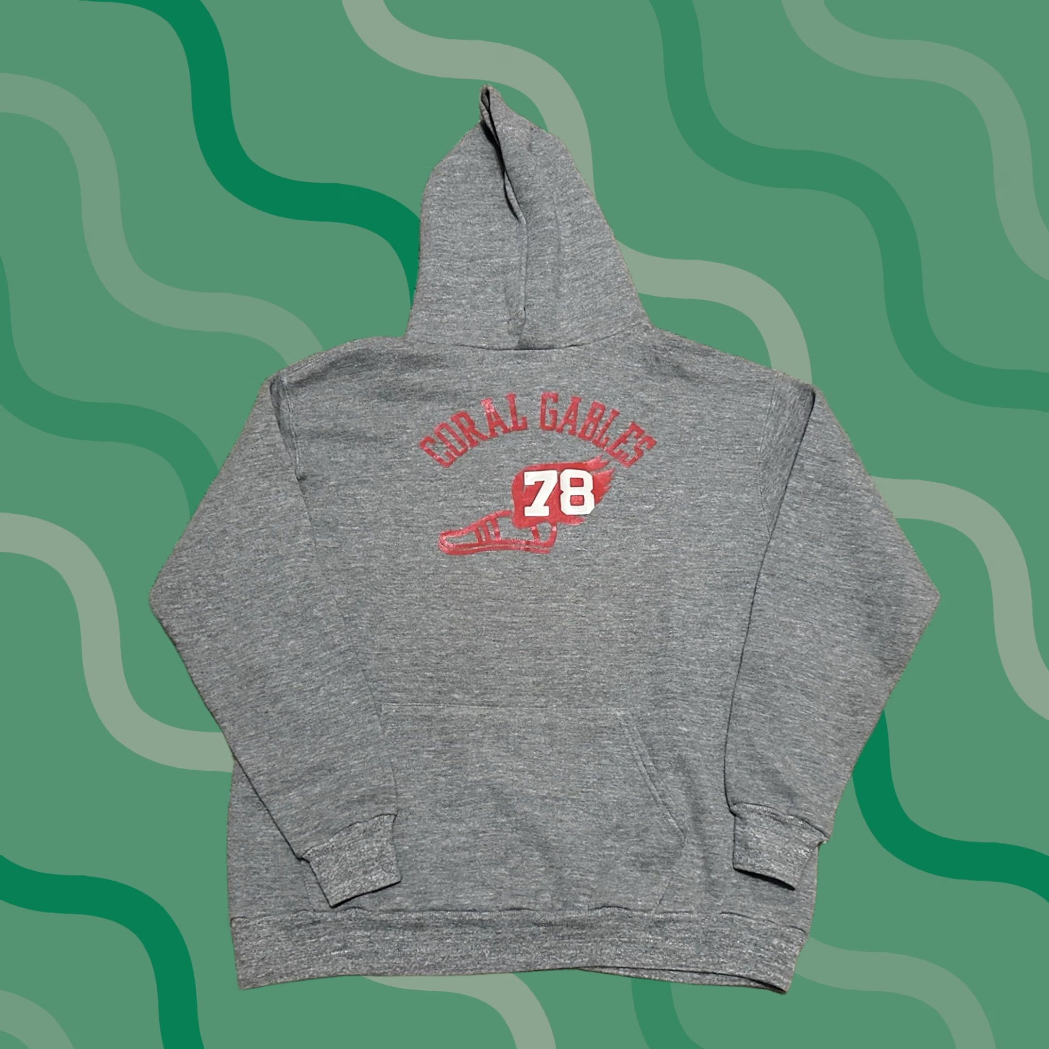 Russell Athletic VINTAGE Russell Athletic Hoodie Mens Large Pullover Gray Fleece Logo USA 80s Size US L / EU 52-54 / 3 - 1 Thumbnail