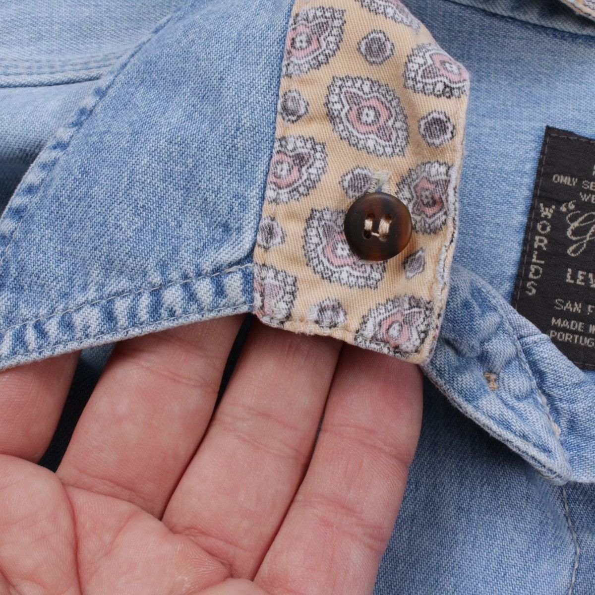 Levi's × Vintage LEVIS Vintage 3 in 1 Collar Guaranteed Jeans Denim Shirt Size US L / EU 52-54 / 3 - 18 Thumbnail