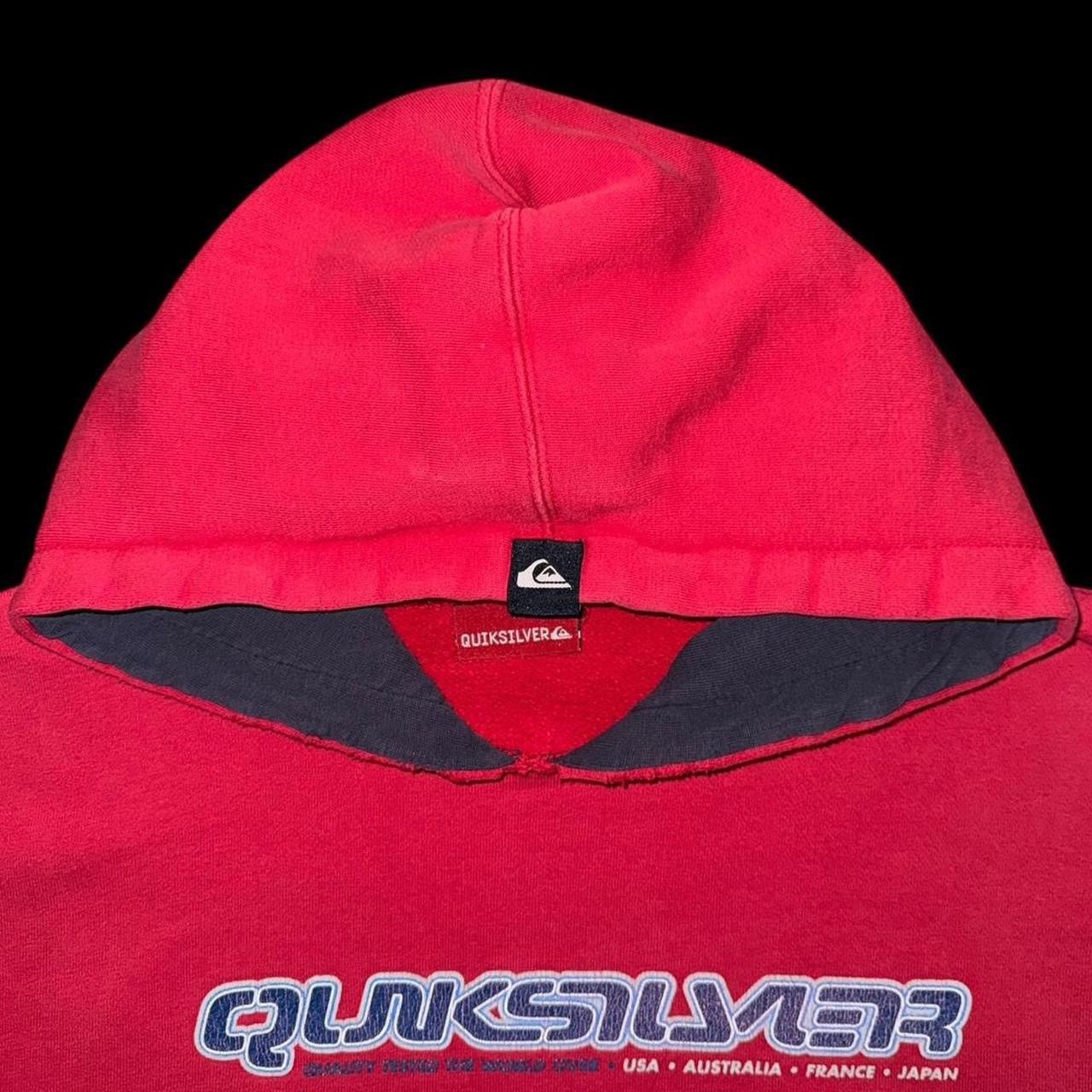 Quiksilver Vintage 90s Y2K Quiksilver Sleeve Spellout Surf Skate Hoodie Size US L / EU 52-54 / 3 - 7 Thumbnail