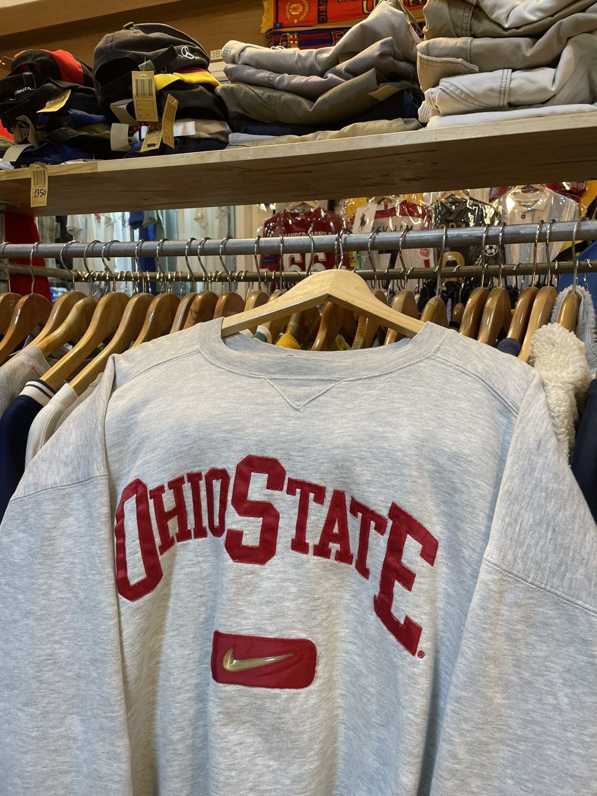 Nike Vintage Nike Team Ohio State Crewneck Sweatshirt Size US XL / EU 56 / 4 - 2 Thumbnail