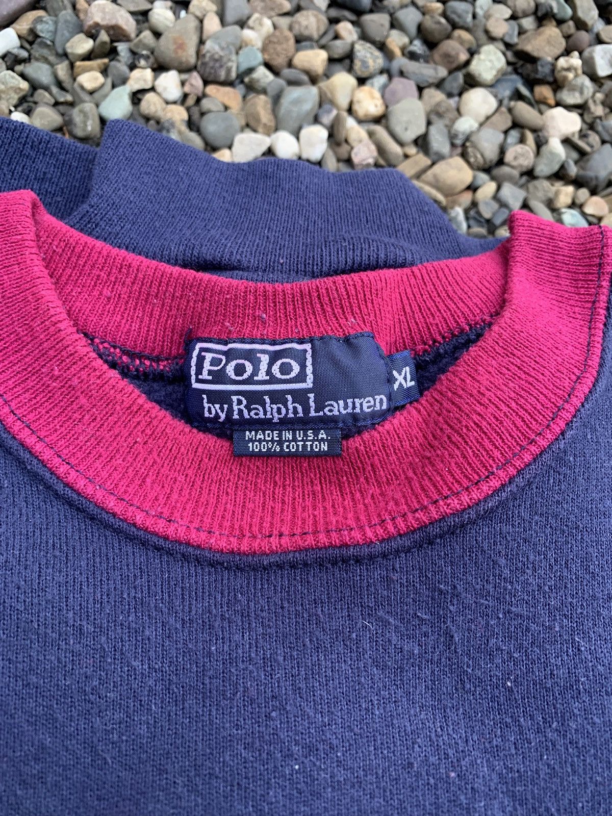 Polo Ralph Lauren Vintage Polo Ralph Lauren Big Stripe Crewneck Sweatshirt Size US XL / EU 56 / 4 - 5 Thumbnail