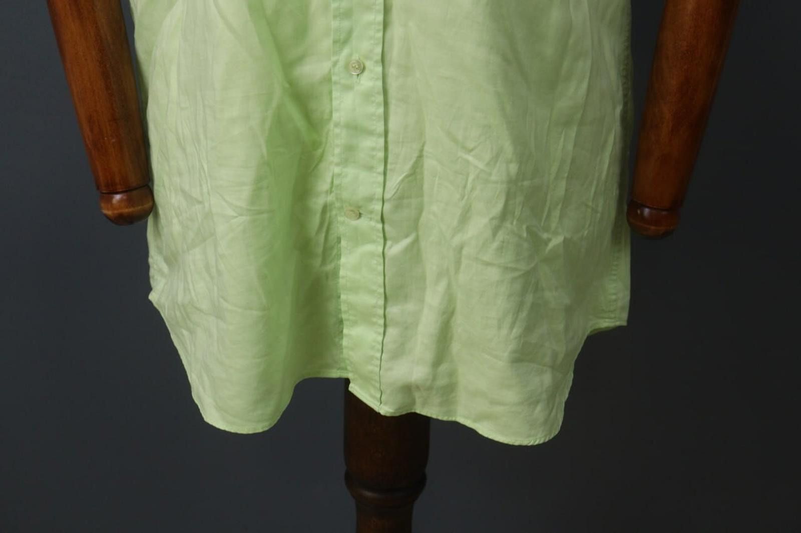 Paul & Shark Paul & Shark Yachting Green Collar Oxford Shirt Size 40 Size US M / EU 48-50 / 2 - 3 Thumbnail