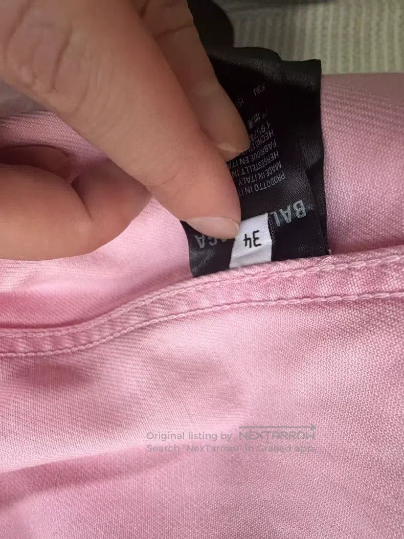 Balenciaga Balenciaga Pink denim jacket Size XXS / US 00 / IT 34 - 2 Thumbnail
