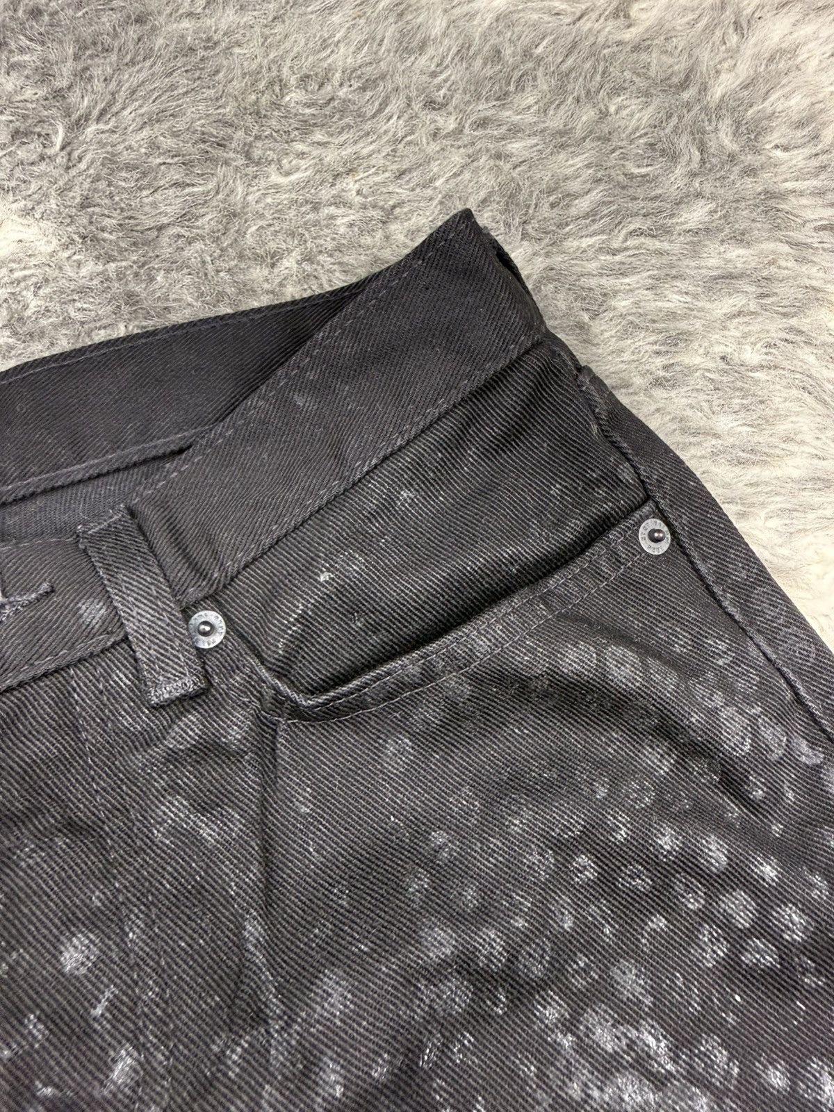 Archived! SS2003 Helmut Lang Rubber Tire Printed Denim