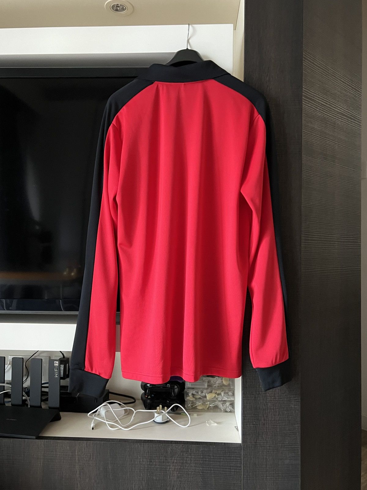 Wales Bonner Wales Bonner Color-Blocked Red and Black Long-Sleeve Jersey Size US XL / EU 56 / 4 - 3 Thumbnail