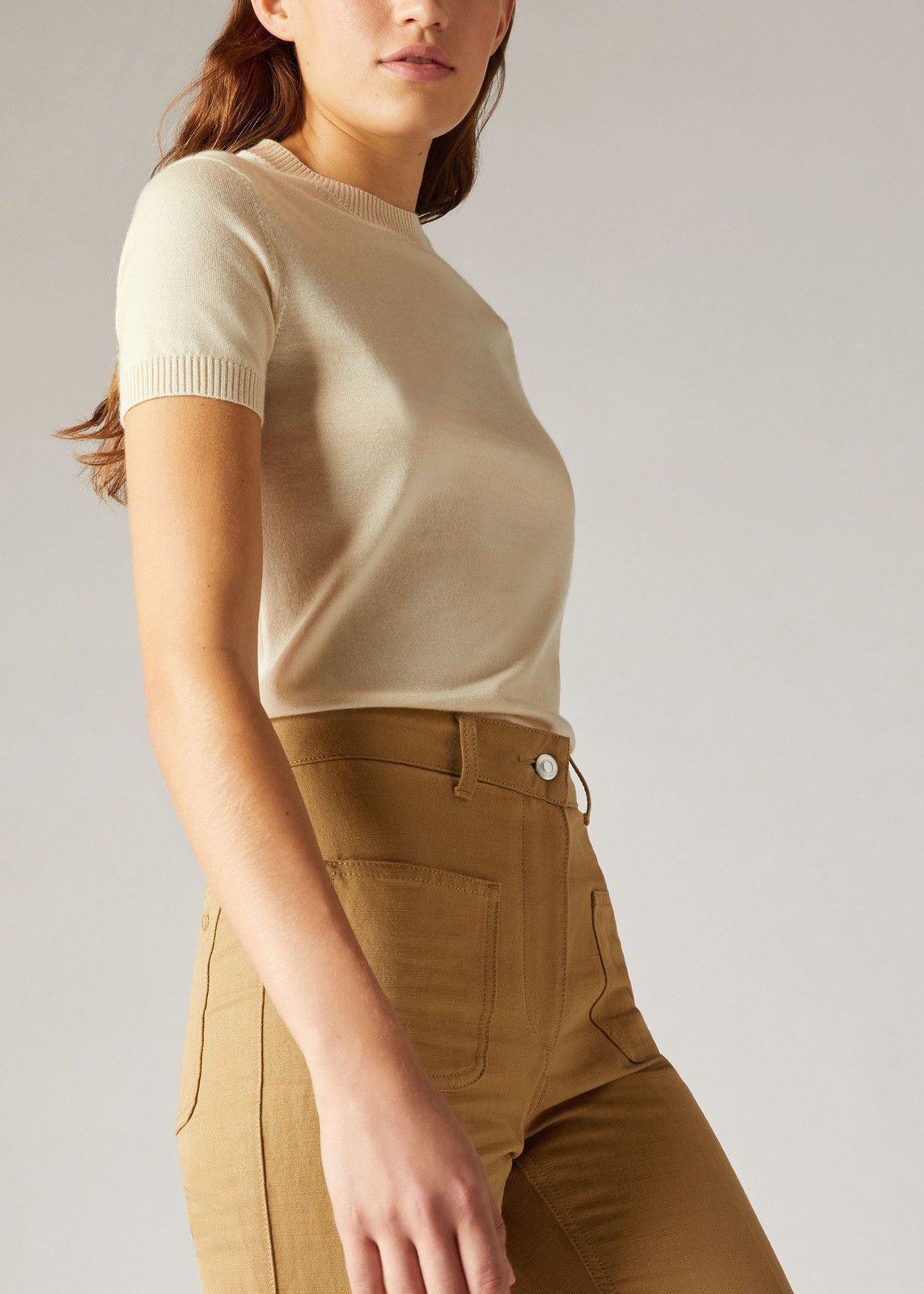 o1srvl11e0424 T- Shirt in Medium Brown