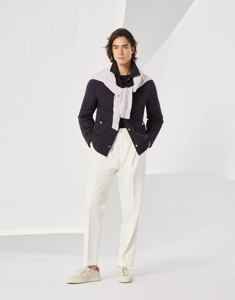 Brunello Cucinelli o1w1db10326 Cashmere Cardigan in Light Purple Size US S / EU 44-46 / 1 - 4 Thumbnail