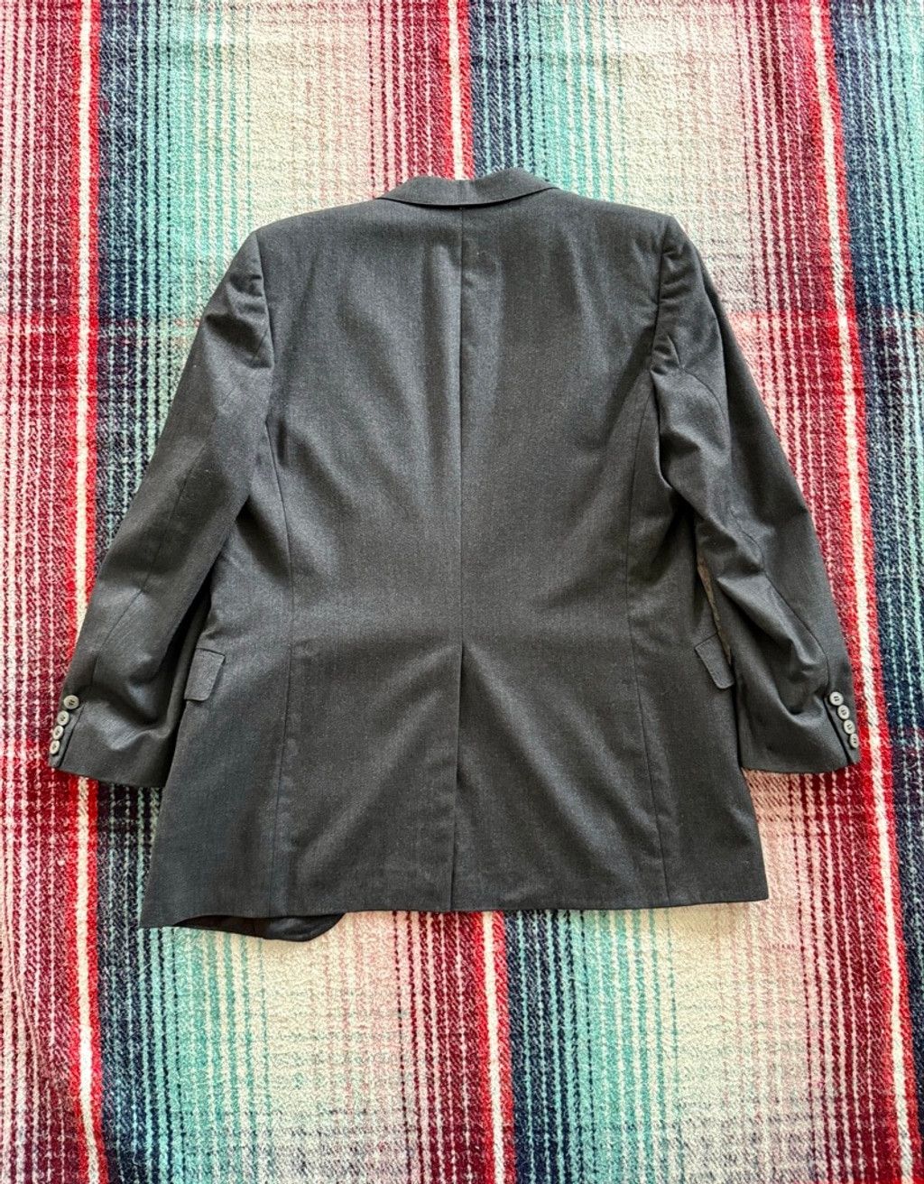 Lanvin 80s Lanvin Charcoal Blazer 41/M Size 42R - 4 Thumbnail