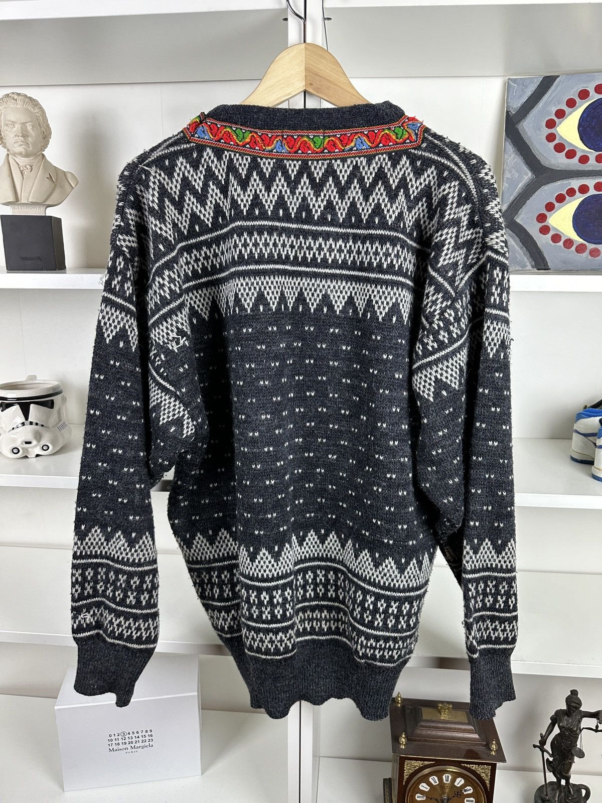 Vintage Vintage scandinavian 100% woolen sweater knitwear Size US L / EU 52-54 / 3 - 5 Thumbnail