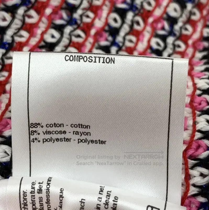Chanel Chanel Pink Cotton Short-Sleeve Sweater . Size S / US 4 / IT 40 - 8 Thumbnail