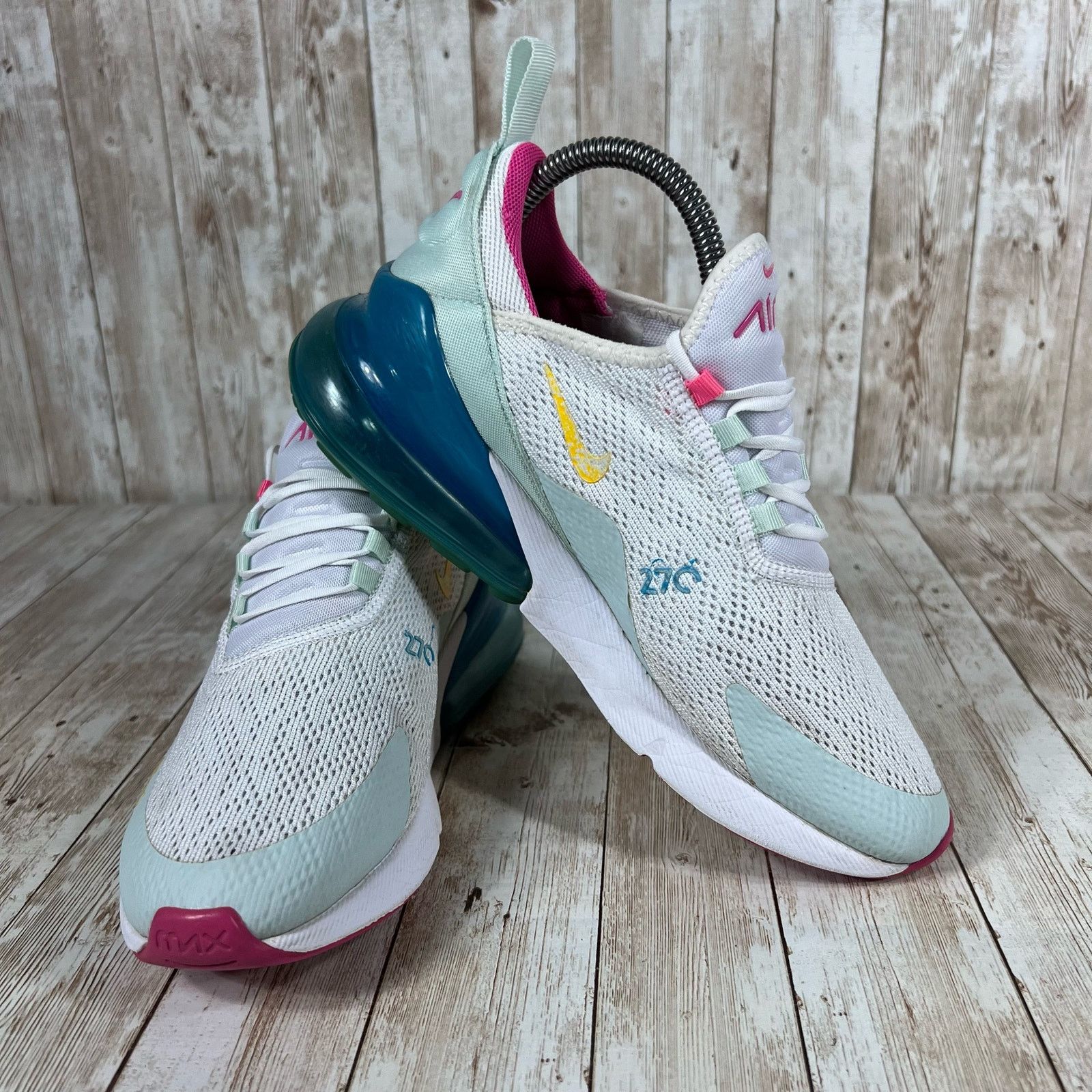 Nike WOMANS Size 7.5 - Nike CJ 0568-100 Air Max 270 Pastel 2019 Size US 7.5 / IT 37.5 - 6 Thumbnail