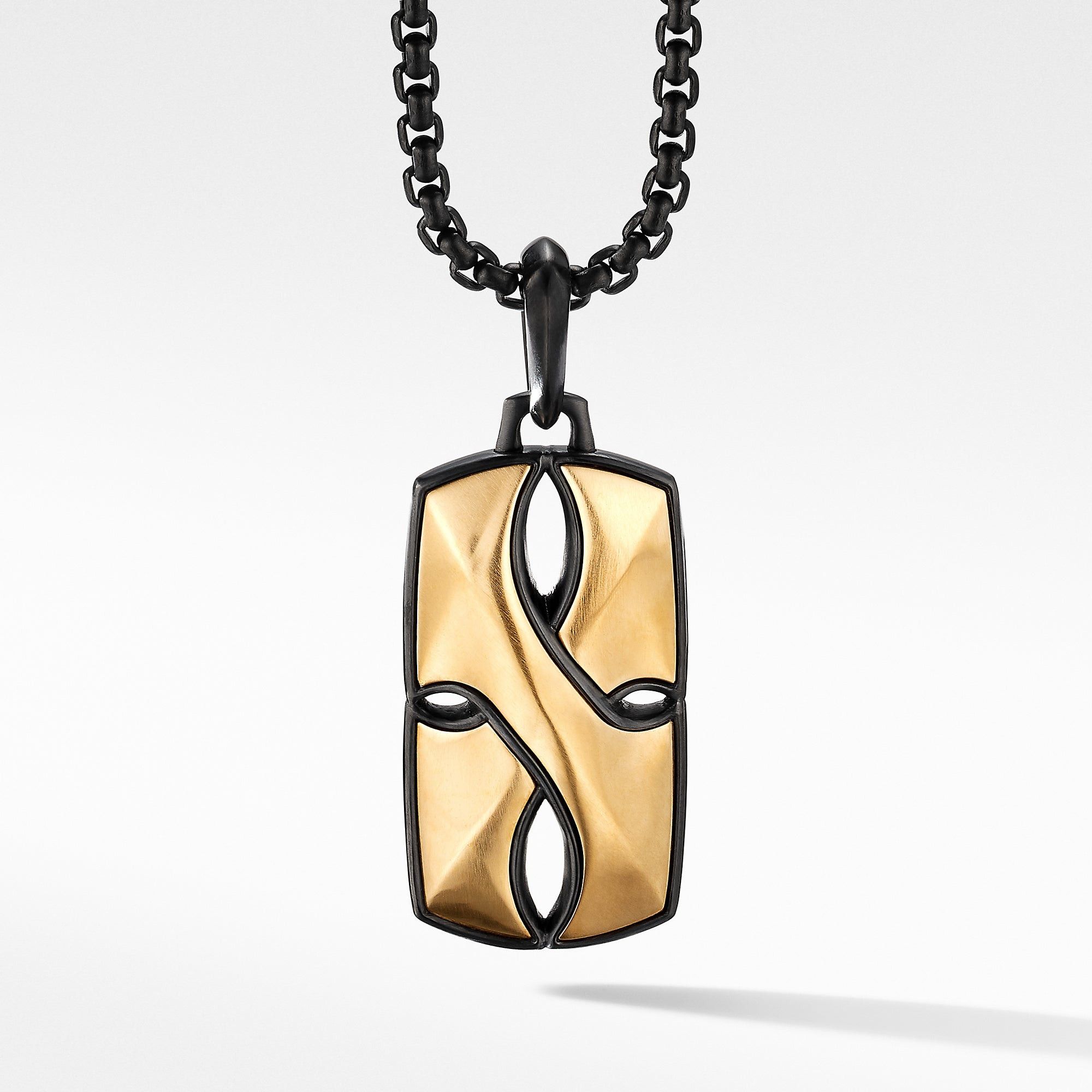 David Yurman o1w1db10526 D25504M /Size 9/Armory Tag in Silver/Golden Size ONE SIZE - 1 Thumbnail