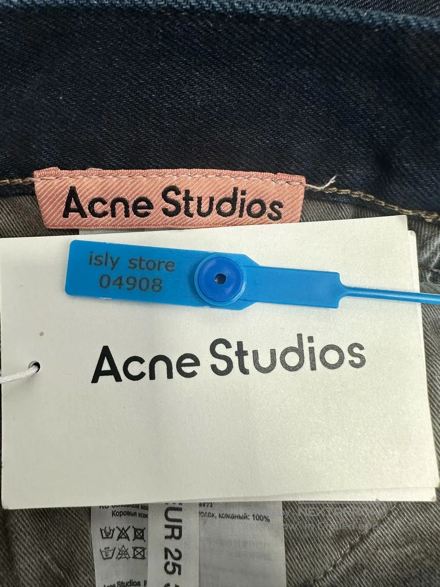 Acne Studios Acne Mid-Rise Whisker Loose Wide-Leg Jeans. Size 28" / US 6 / IT 42 - 4 Thumbnail