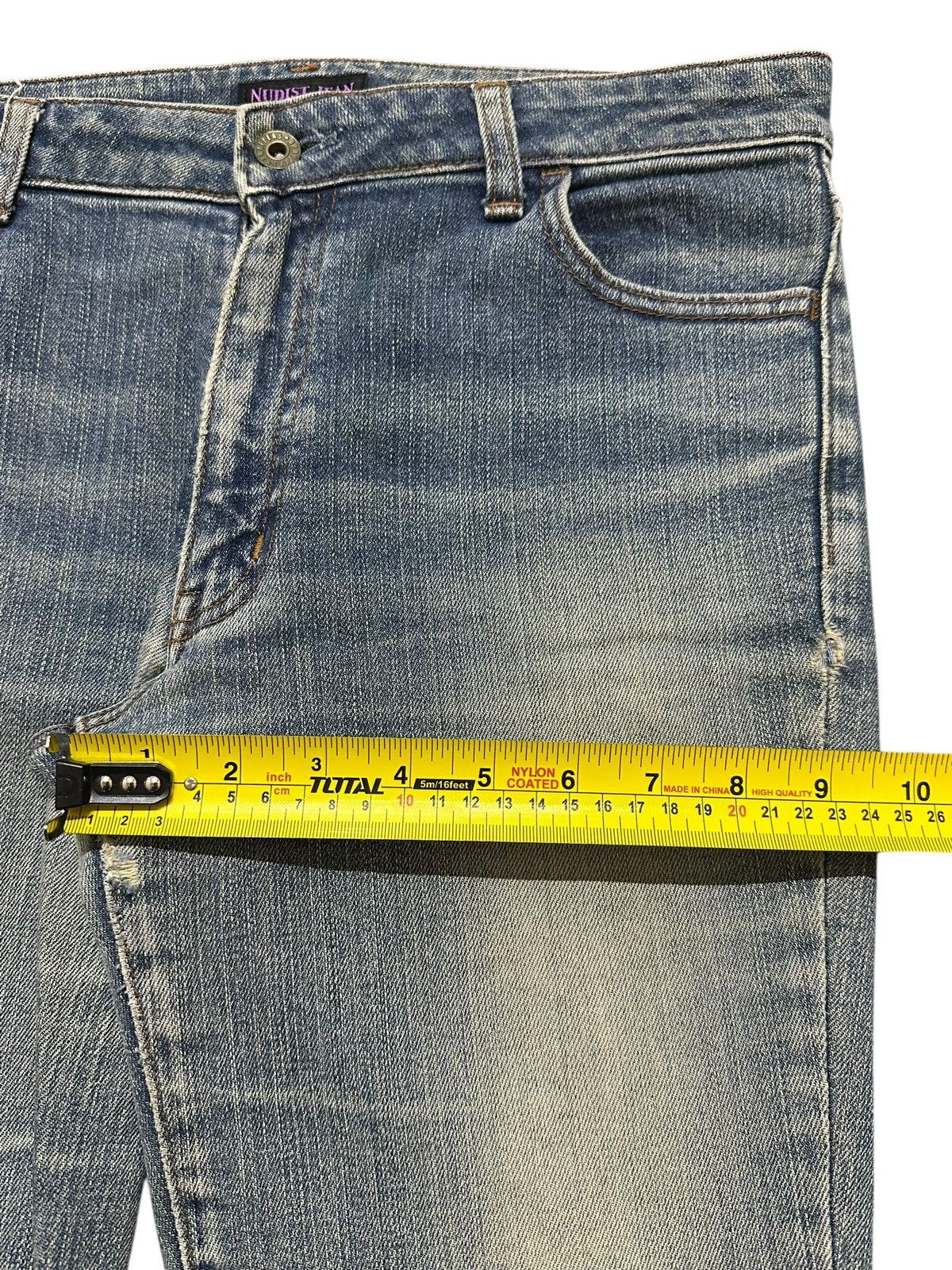 Japanese Brand Vintage Japanese Brand Blue Faded Wash Whisker Style Bootcut Size US 31 - 15 Thumbnail