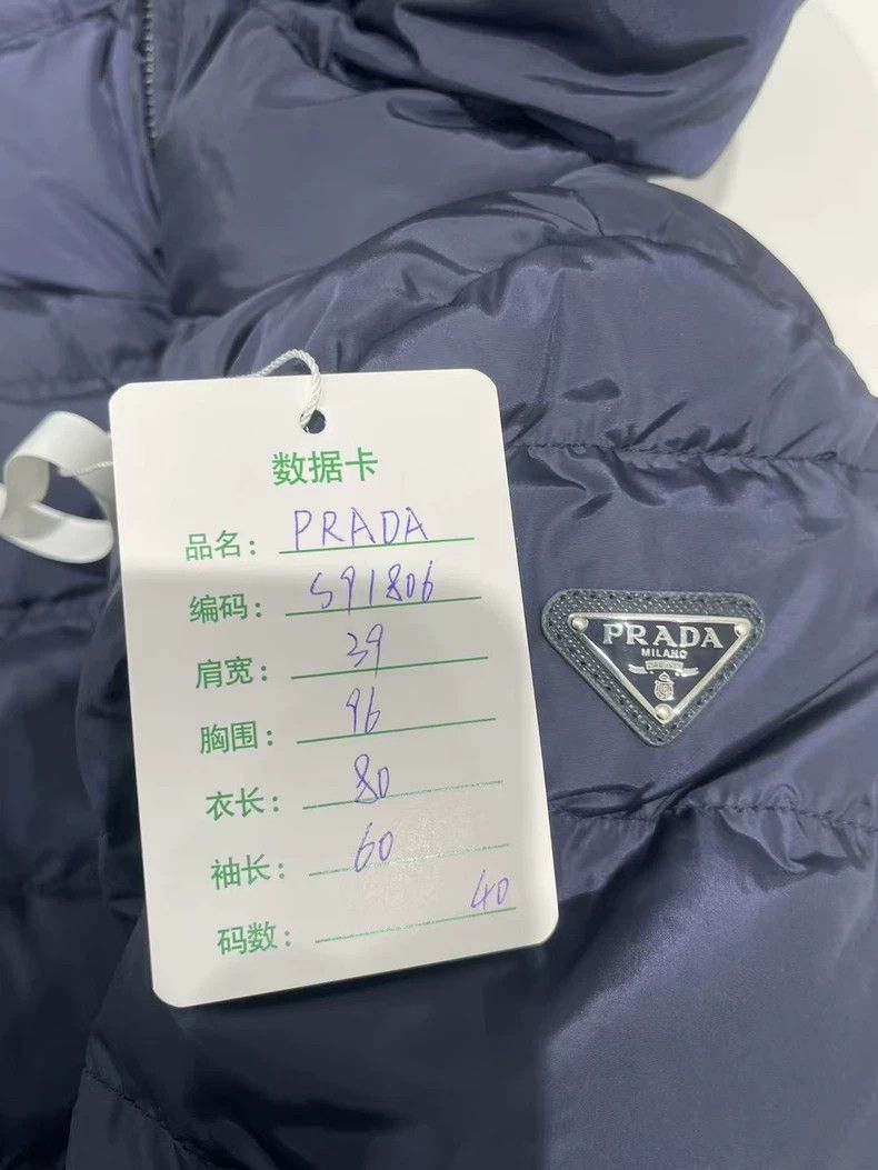 Prada Prada Metal triangle long down jacket 2501-Nextarrow Size US XXS / EU 40 - 9 Thumbnail