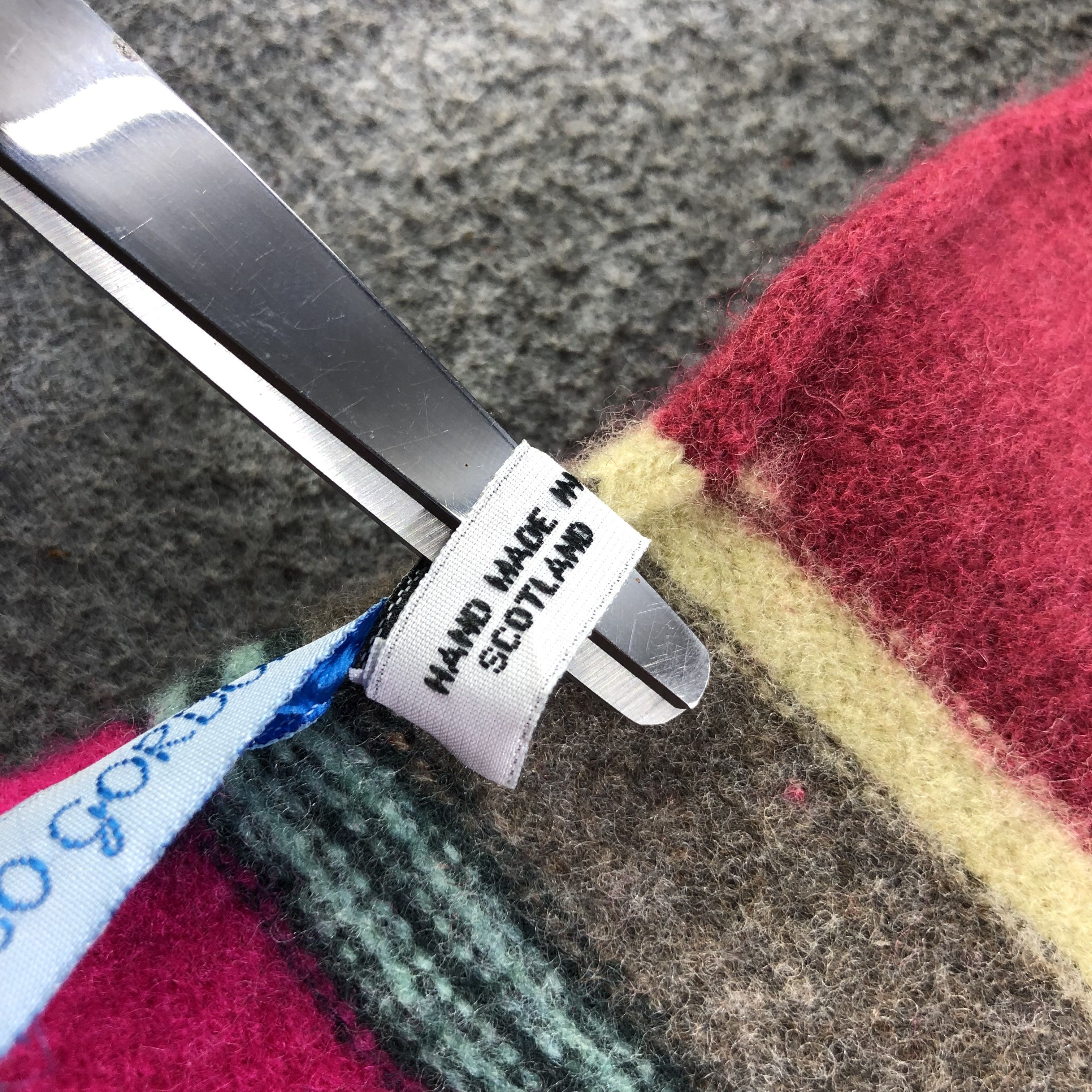 Vintage Jo Gordon Striped Long Wool Scarf Muffler V1295 Size ONE SIZE - 6 Thumbnail