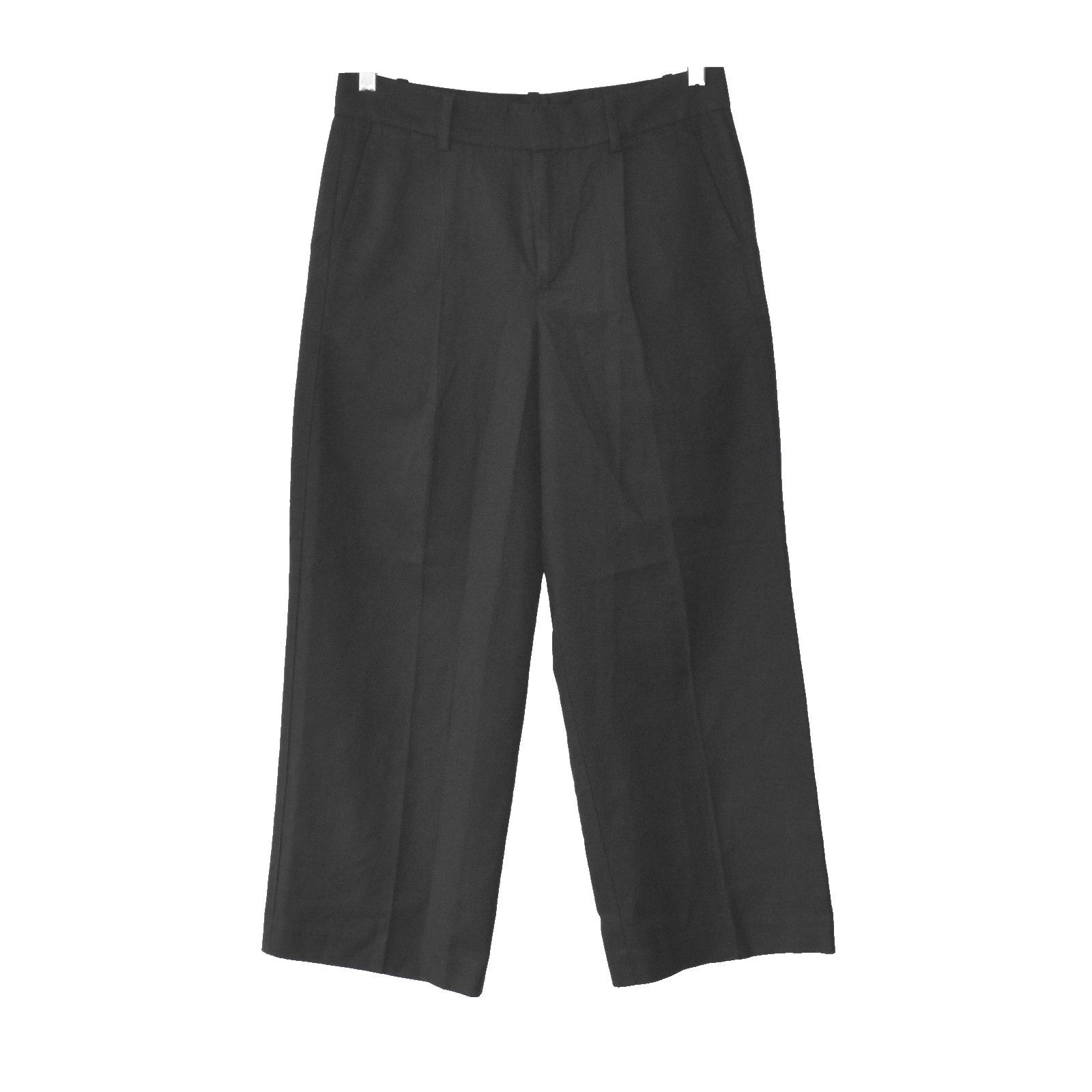 Madewell NWT MADEWELL Black Pleated Slouchy Straight Pants Size 4P Size 31" - 1 Thumbnail