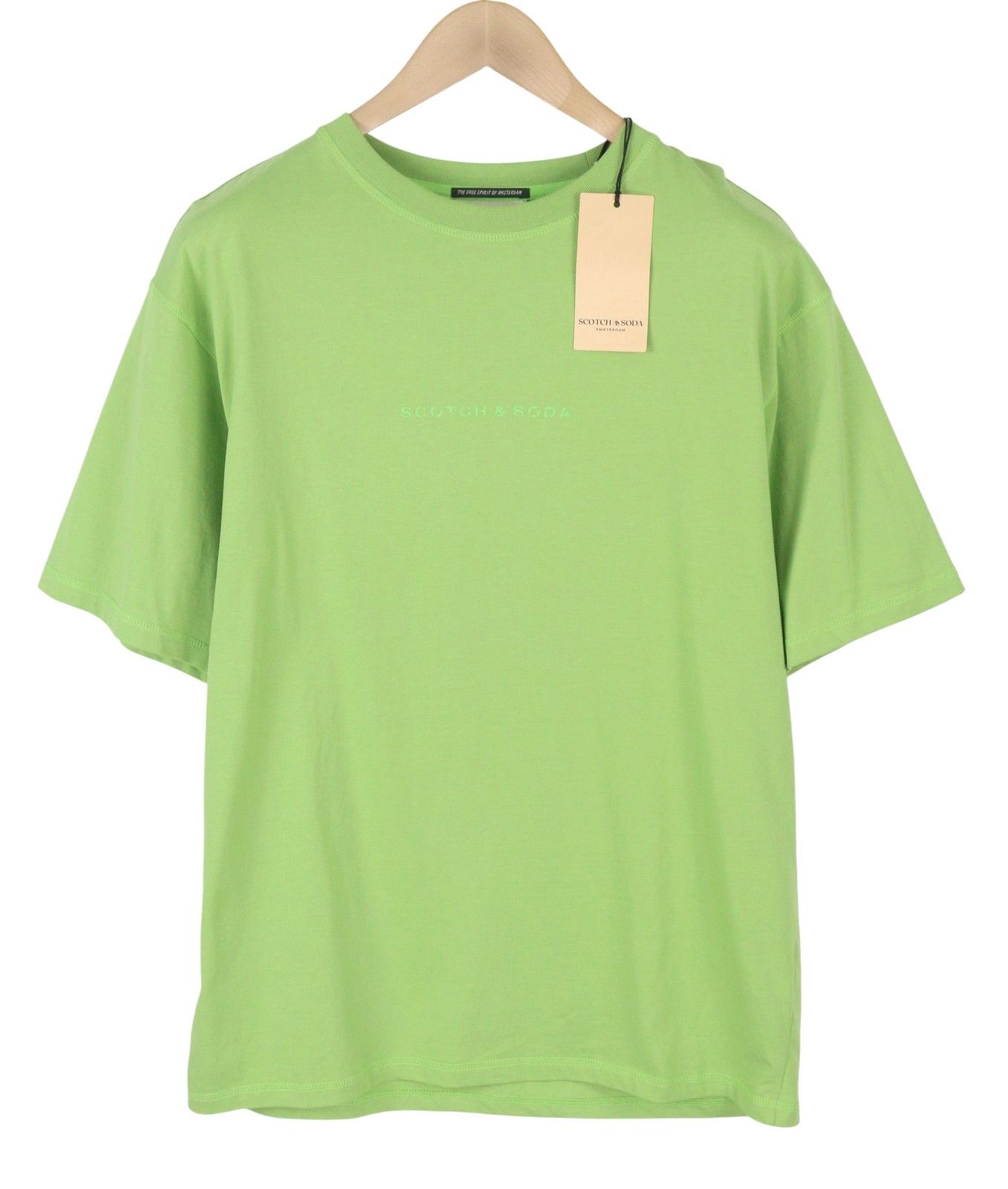 Scotch & Soda M Green Cotton Oversized Crew Neck T-Shirt 88581 Size US M / EU 48-50 / 2 - 1 Thumbnail
