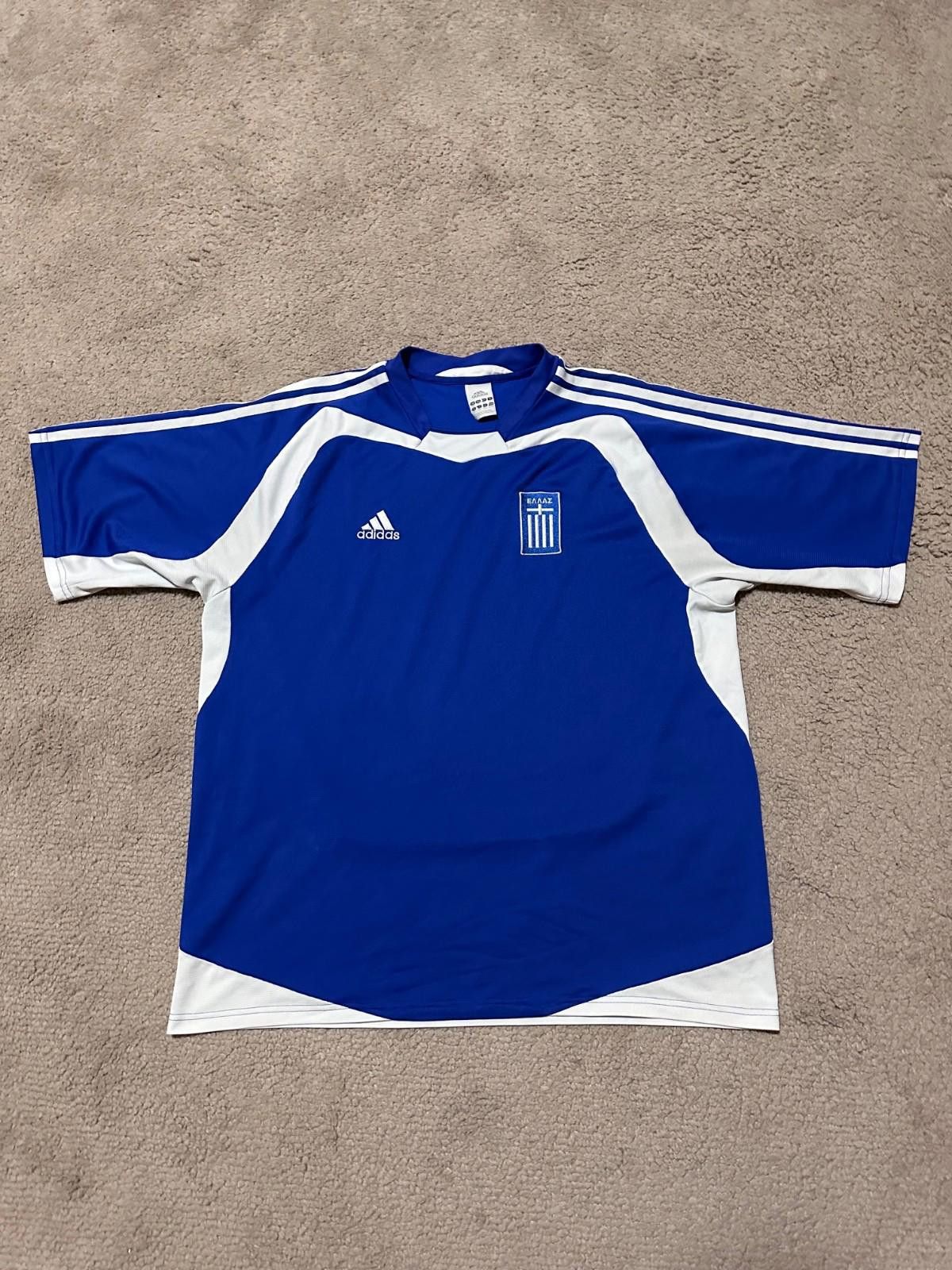 Adidas Adidas Greece 2004/06 Home Football Shirt Soccer Jersey XL Size US XL / EU 56 / 4 - 1 Thumbnail