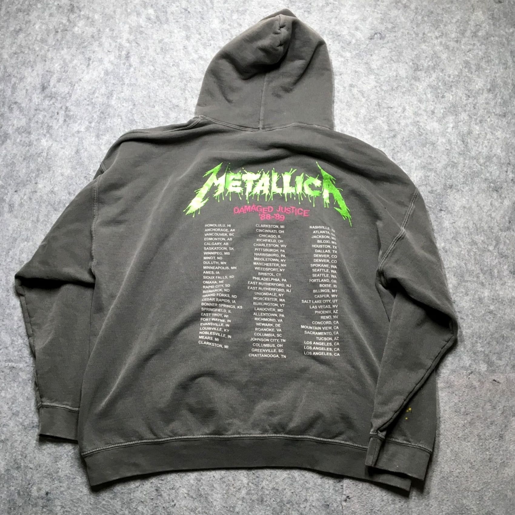 Vintage Metallica Hoodie Mens Oversized Gray Pullover Repro Shirt Pocket Logo 90s Classic Vintage? Size US M / EU 48-50 / 2 - 2 Thumbnail