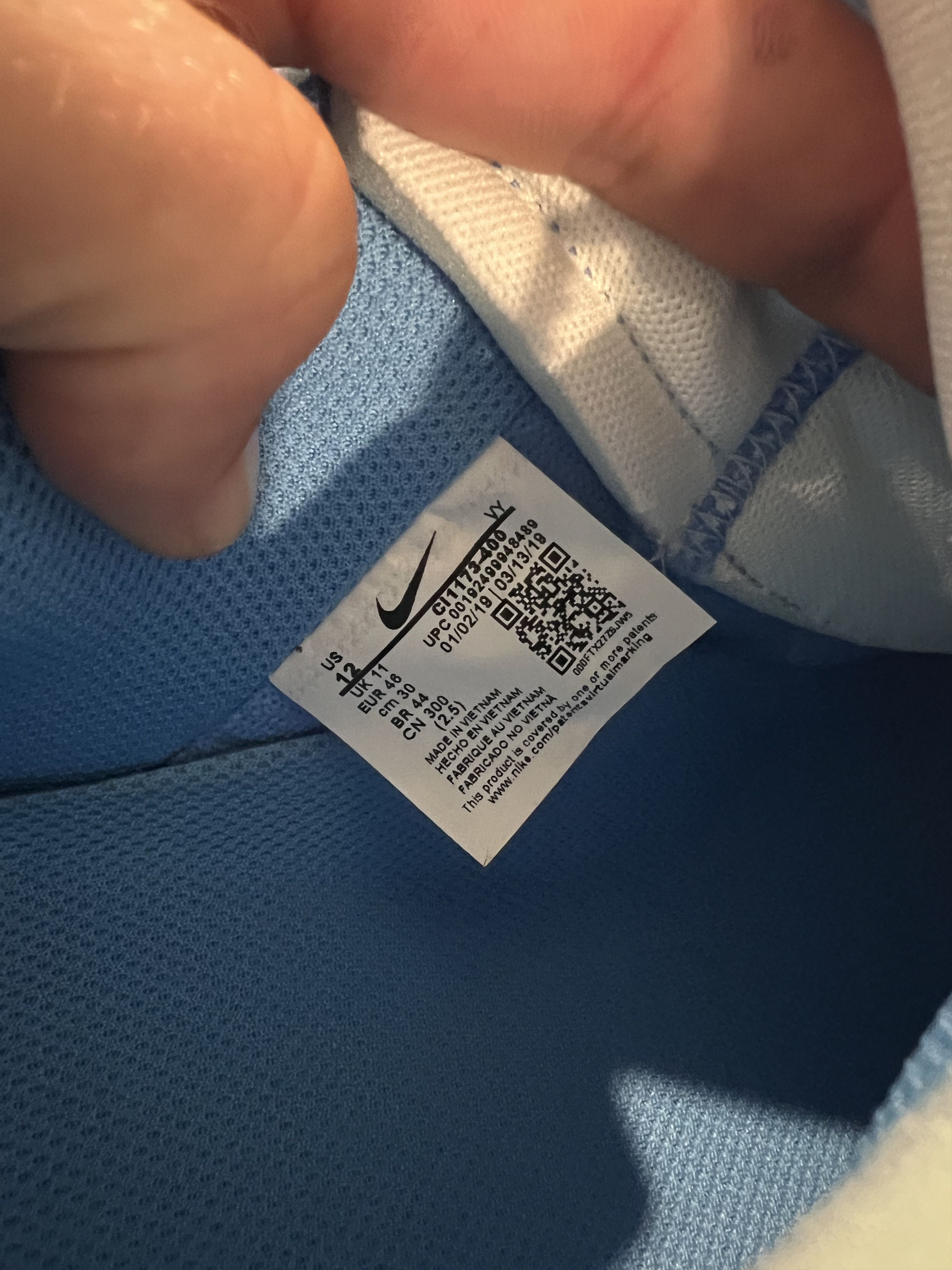 Nike × Off-White Nike Air Force 1 Low Off White University Blue MCA Exclusive Size US 12 / EU 45 - 5 Thumbnail
