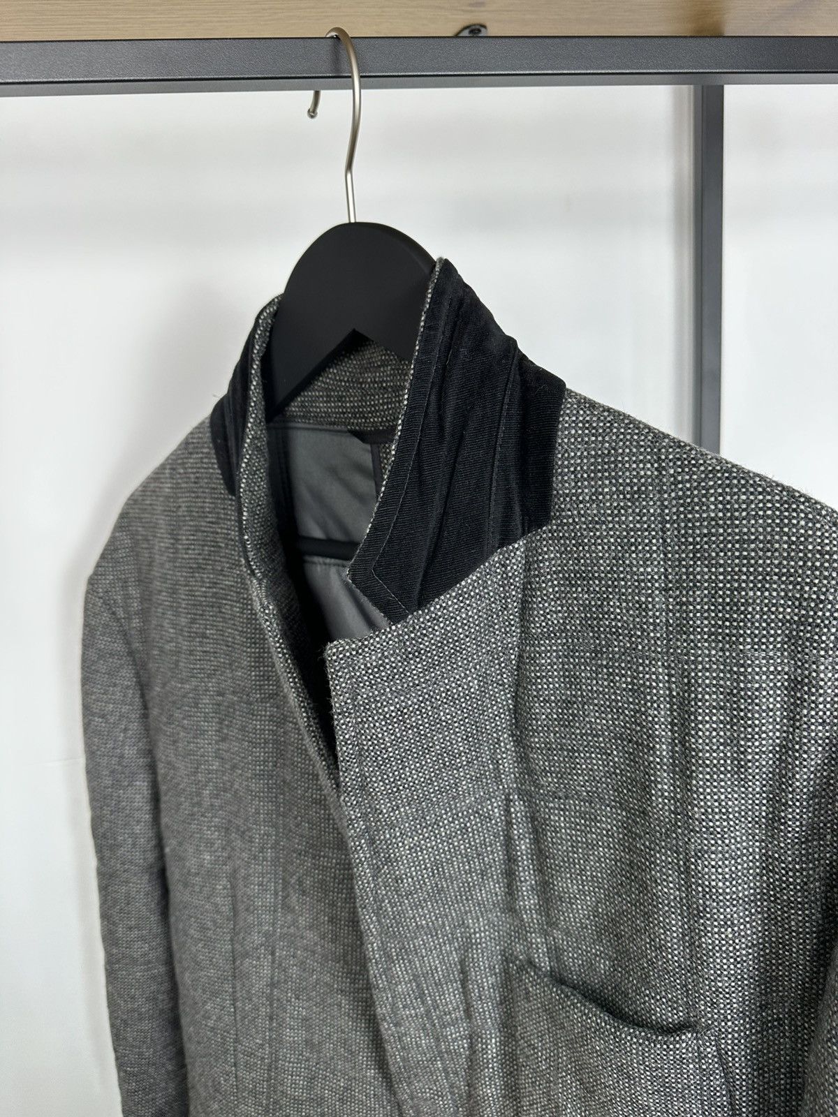 Hugo Boss Hugo Boss Wool Jacket Men’s Blazer Quilted Grey 54 Size Size US L / EU 52-54 / 3 - 18 Thumbnail