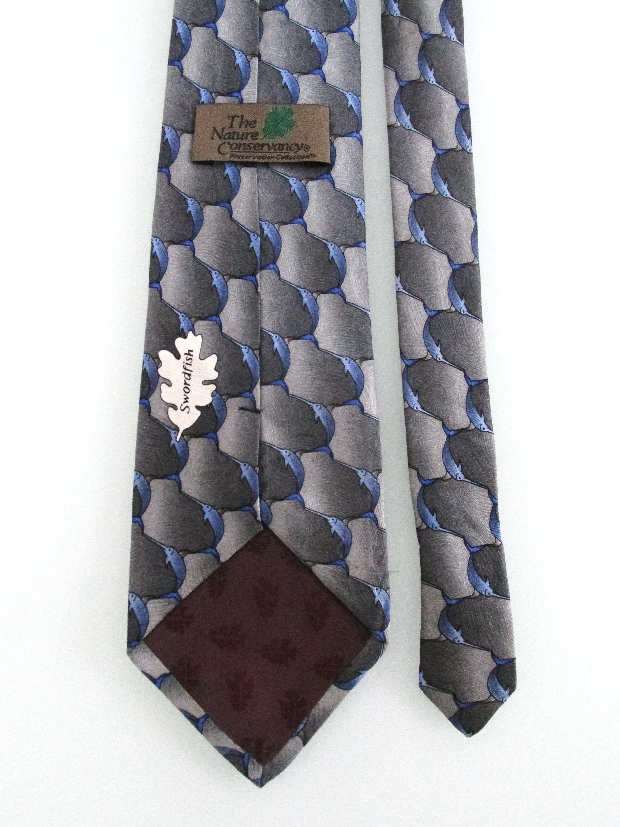 Other Nature Conservancy "Swordfish" Men's Silk Tie Size ONE SIZE - 4 Thumbnail