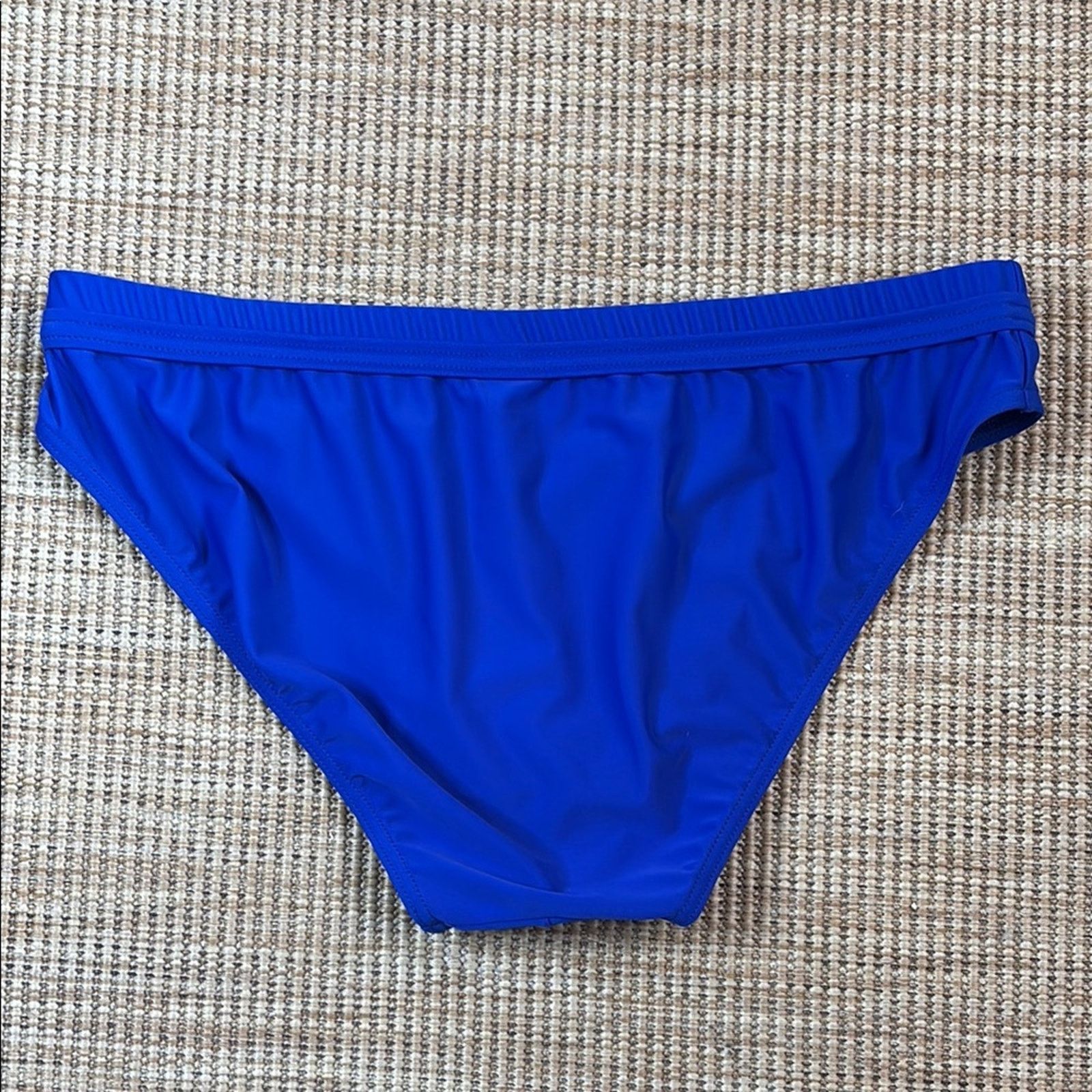 Moschino NWT Moschino Royal Blue Bikini Bottom with Gold Logo Size L Size ONE SIZE - 6 Thumbnail
