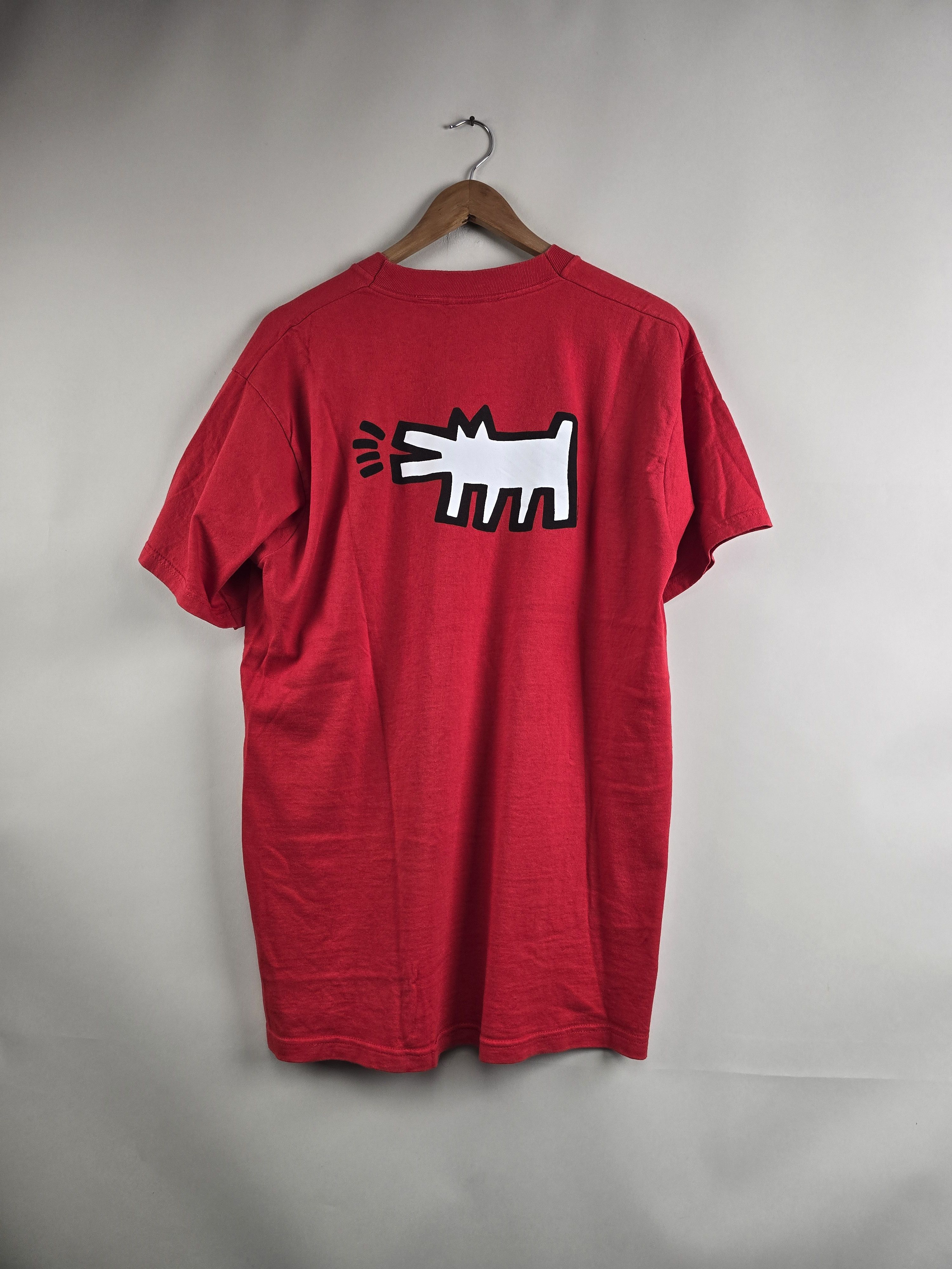 Keith Haring × Vintage 80s Keith Haring Baby Pop Shop Art Tee L 21" 31" Size US L / EU 52-54 / 3 - 2 Thumbnail