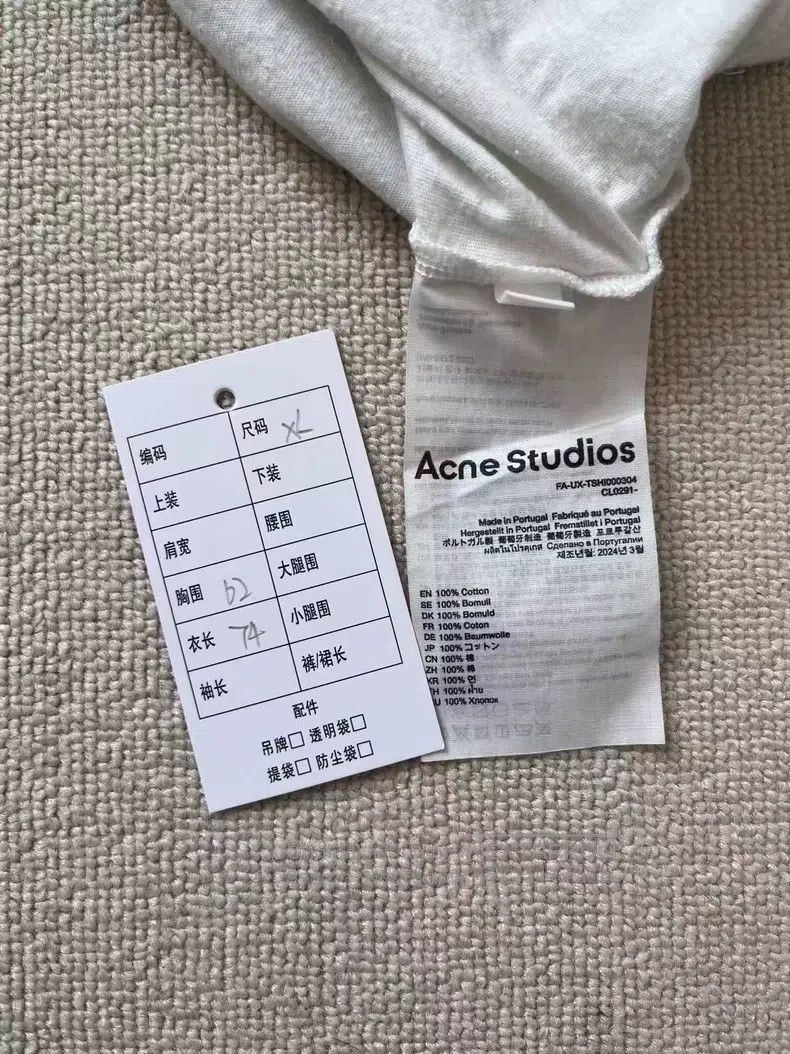 Acne Studios Acne Studios Face Expression Bear Print Crewneck Short Sle Size US XL / EU 56 / 4 - 5 Thumbnail