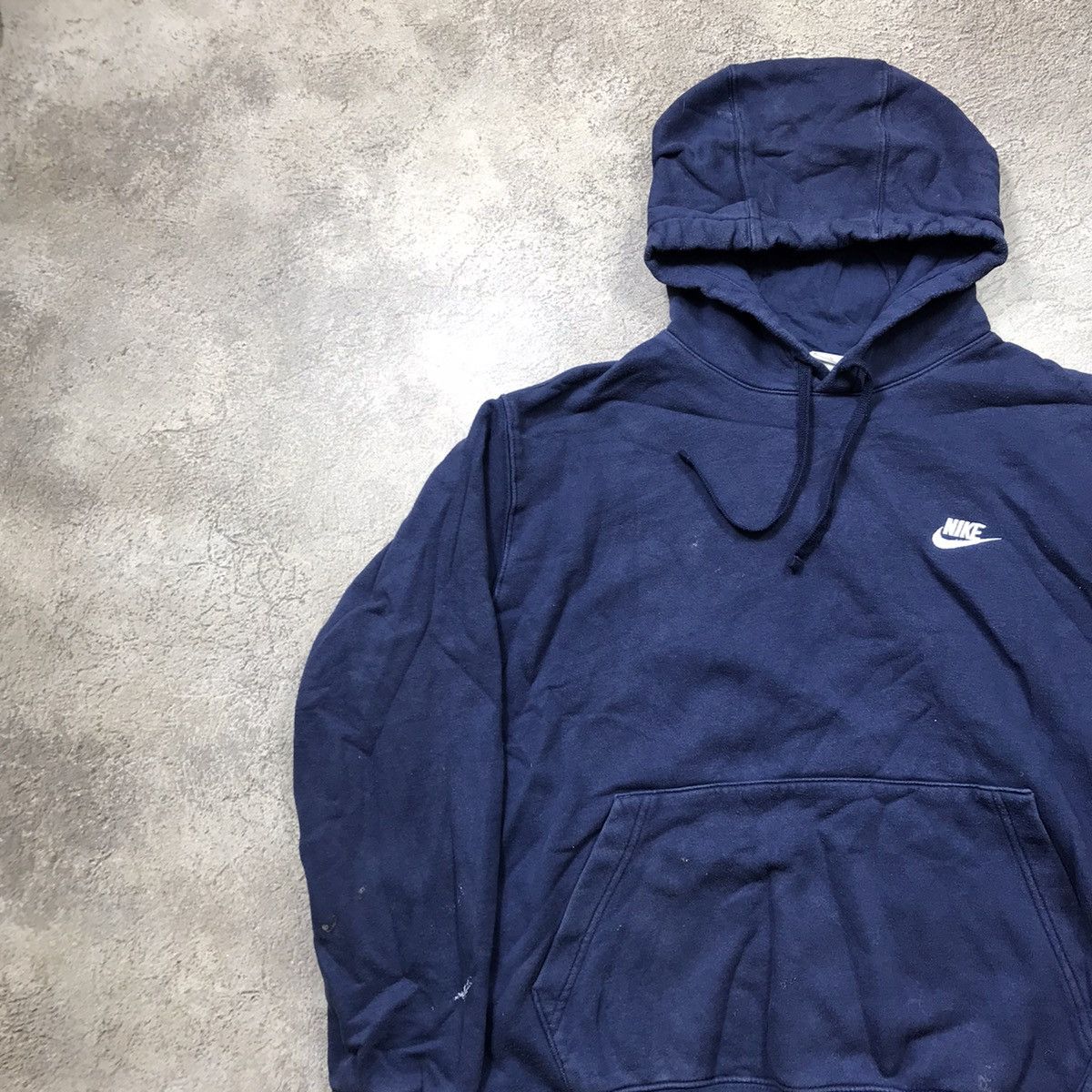 Vintage Vintage 2000s Nike Swoosh Hoodie Y2K Streetwear Navy Logo XL Size US XL / EU 56 / 4 - 2 Thumbnail