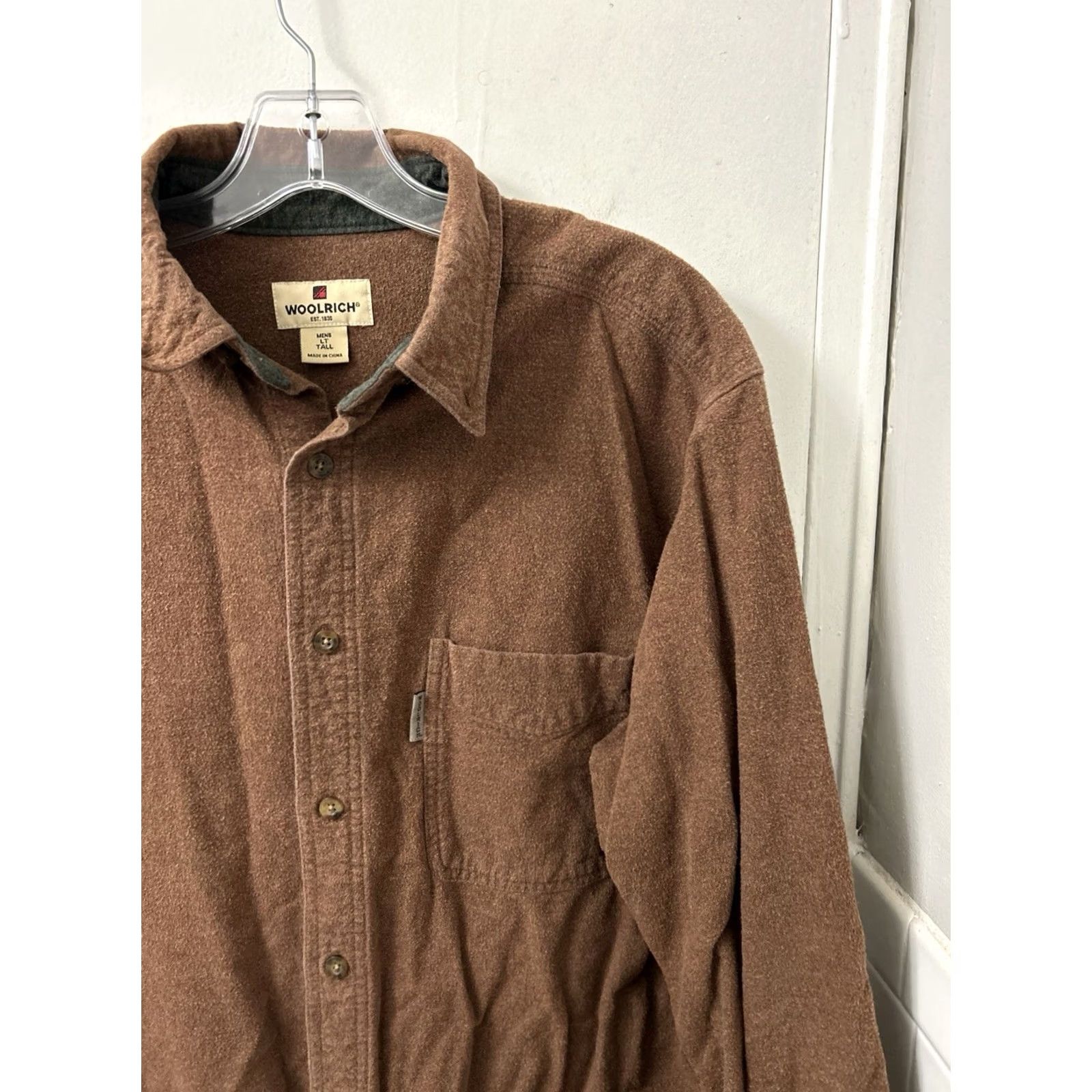Vintage VINTAGE Woolrich Chamois Shirt Mens L Tall Rust Heather Button Down Long Sleeve Size US L / EU 52-54 / 3 - 4 Thumbnail