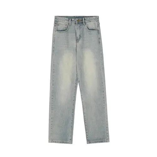 Japanese Brand × Jean Light blue washed distressed trendy loose straight jeans Size US 32 / EU 48 - 1 Thumbnail