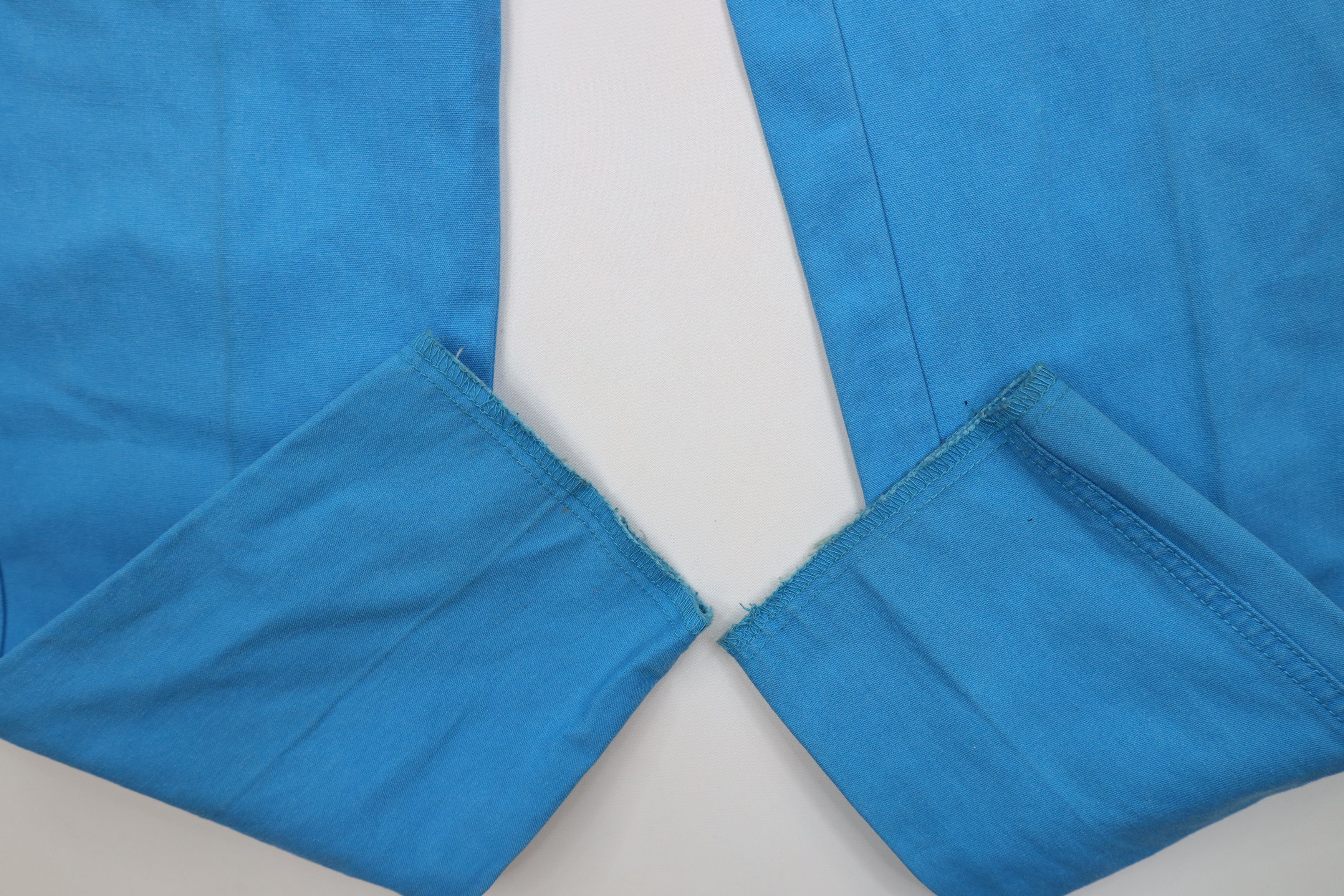 Vintage Deadstock Vintage 80s 90s Streetwear Straight Leg Pants Blue Size US 29 - 5 Thumbnail