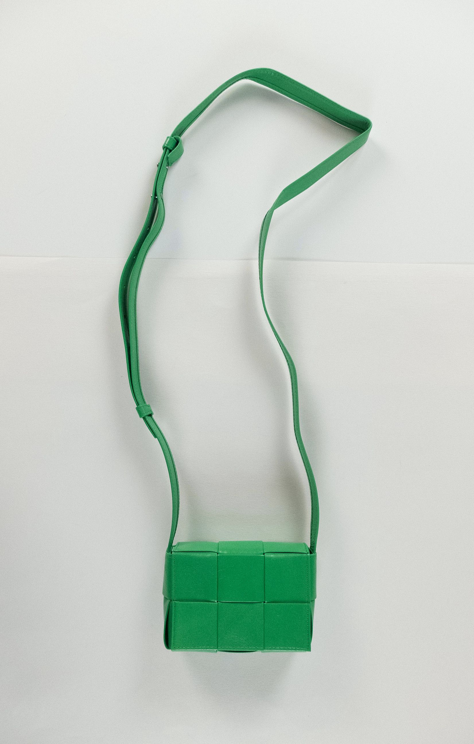 Bottega Veneta BOTTEGA VENETA Candy Cassette green paper leather mini bag Size ONE SIZE - 3 Thumbnail