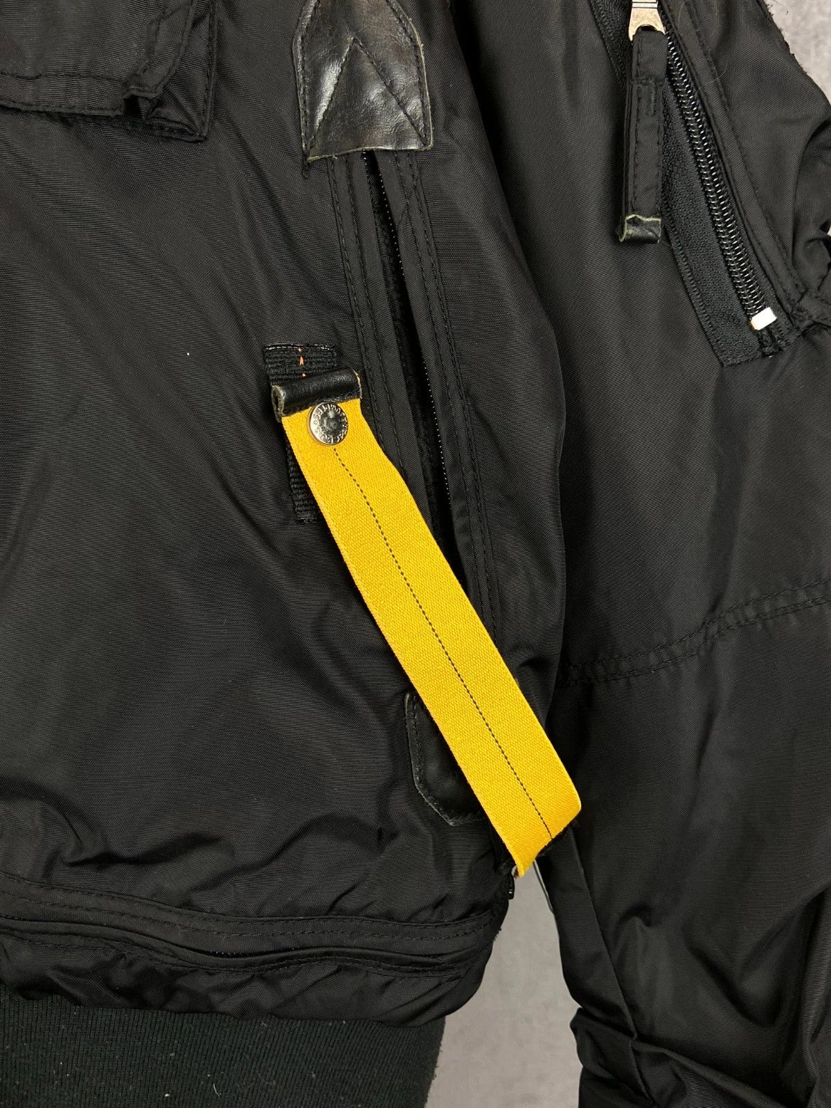Parajumpers Parajumpers black bomber jacket yellow strap S Size US S / EU 44-46 / 1 - 4 Thumbnail