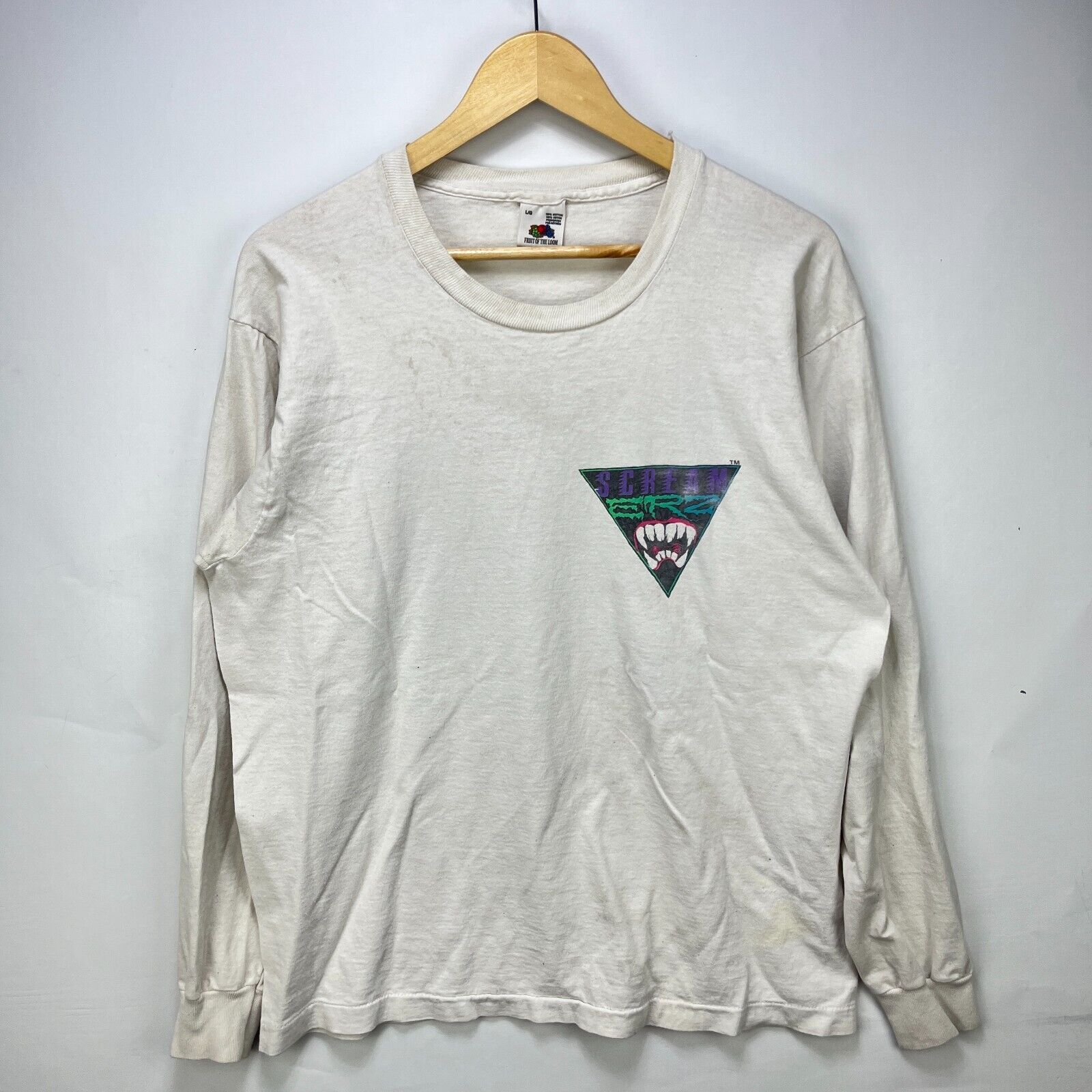 Vintage Vintage 90s Screamerz Alien Beast Sledding Longsleeve Large Size US L / EU 52-54 / 3 - 6 Thumbnail